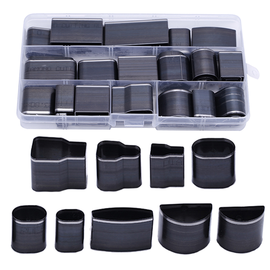 52 Shape One Hole Hollow Punch Cutter Set Leather Craft Tool with Case