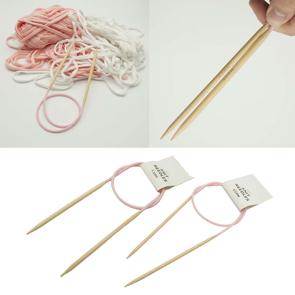 Bamboo Knitting Needles Circular Double Pointed Knitting Needles for Beginners and Professionals