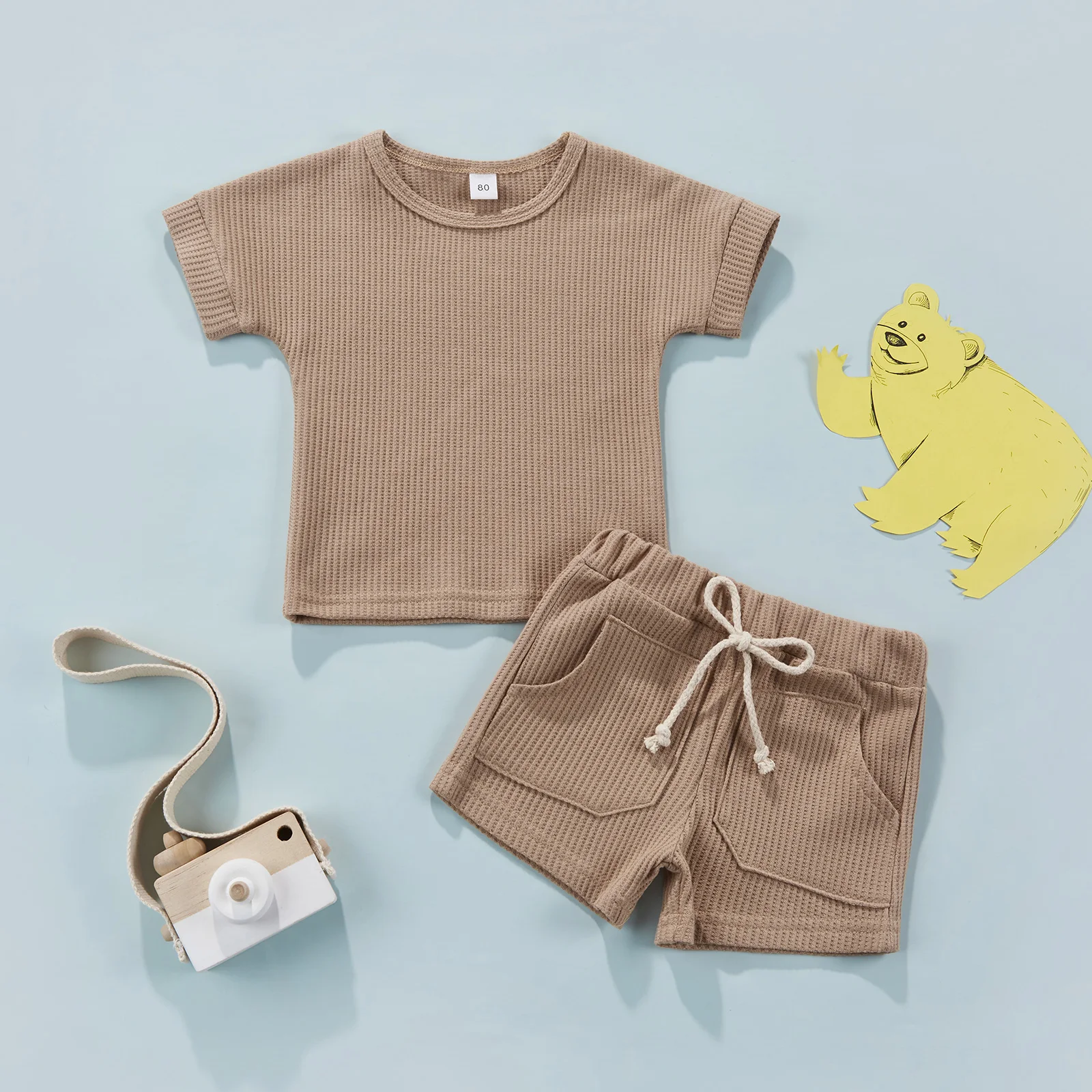 Ma&Baby 6m-4Y Toddler Infant Baby Girls Boys Clothes Set Knitted Soft Outfits Short Sleeve T shirt Shorts Summer Costumes D35 baby girl cotton clothing set
