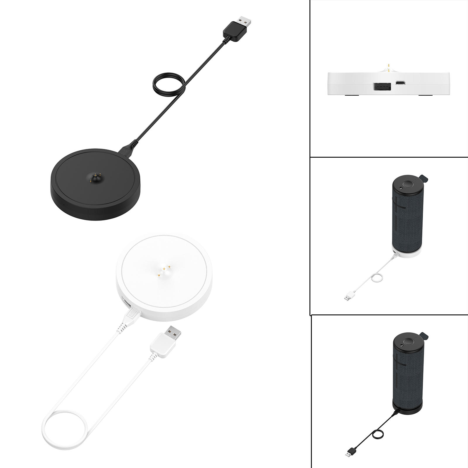 Portable Bluetooth Speaker Station Cradle Charger Desktop Charge Wireless Chargers Dock for Logitech Ultimateears Boom 3 Blast