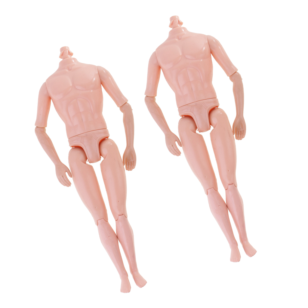 2pieces Nude Body 1/6 Joints Doll Action Figure Movable For Barbies Boyfriend Costume DIY