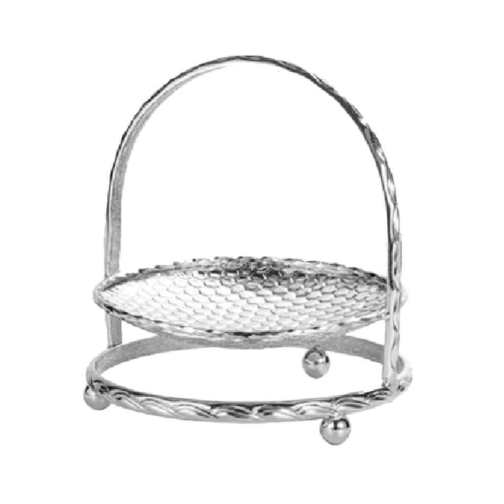 1/2/3 Tier Zinc Alloy Cake Stand Afternoon Tea Wedding Plate Party Tableware, Gold or Silver