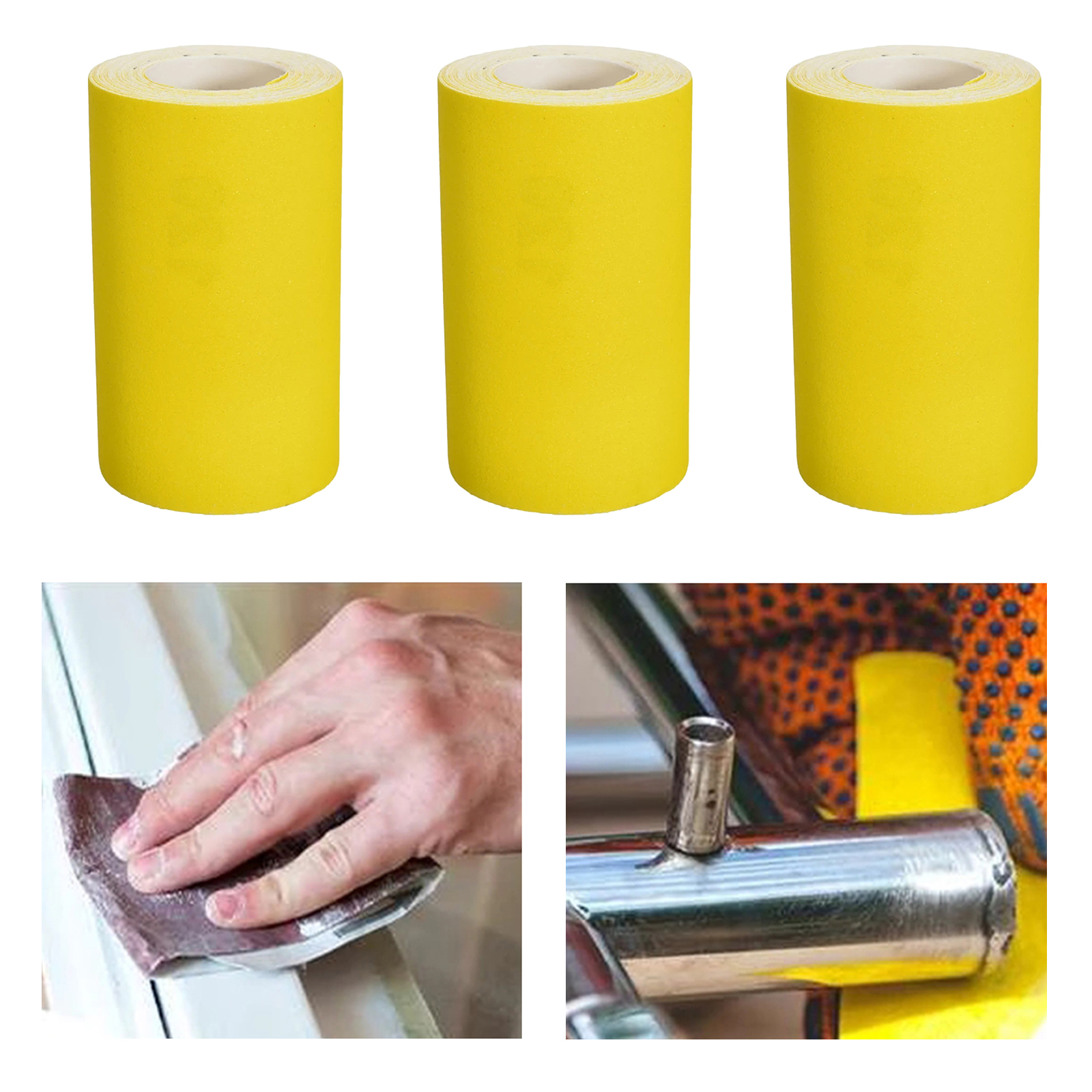 Aluminium Oxide Sand Paper 9.3cm x 5m Grit Sandpaper Metal Sanding Polishing