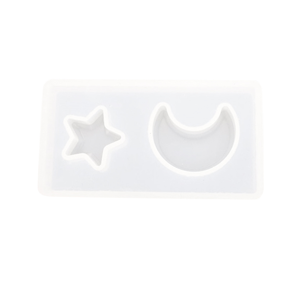 Translucent Silicone Mould Moon Star Shape Fondant Decoration Cake Baking Chocolate Sugar Mold Tools DIY Handmade Crafts