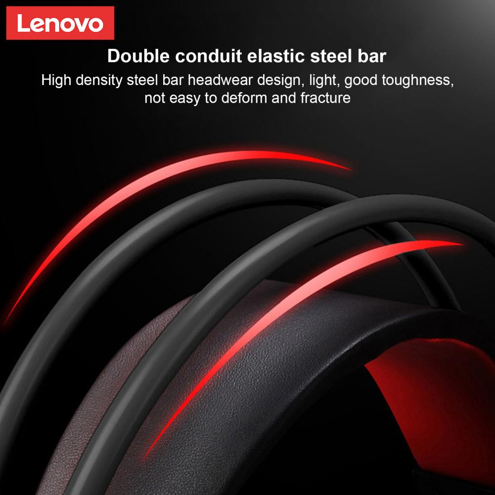 Lenovo Hu85 Gaming Headphone Wired USB Cool Noise Reduction Effect Lighting ABS Over-Ear Headphone HiFi Surround Cool Lighting 16 H1bed00ca88b04044bdc9179a7c22d69dN