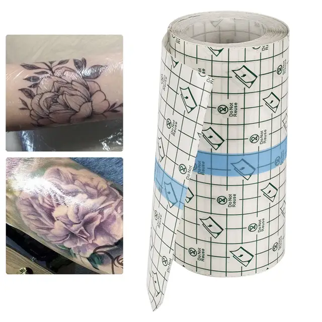 Tattoo Aftercare Waterproof Adhesive Bandage Roll, Transparent Dressing Tape Roll - AliExpress