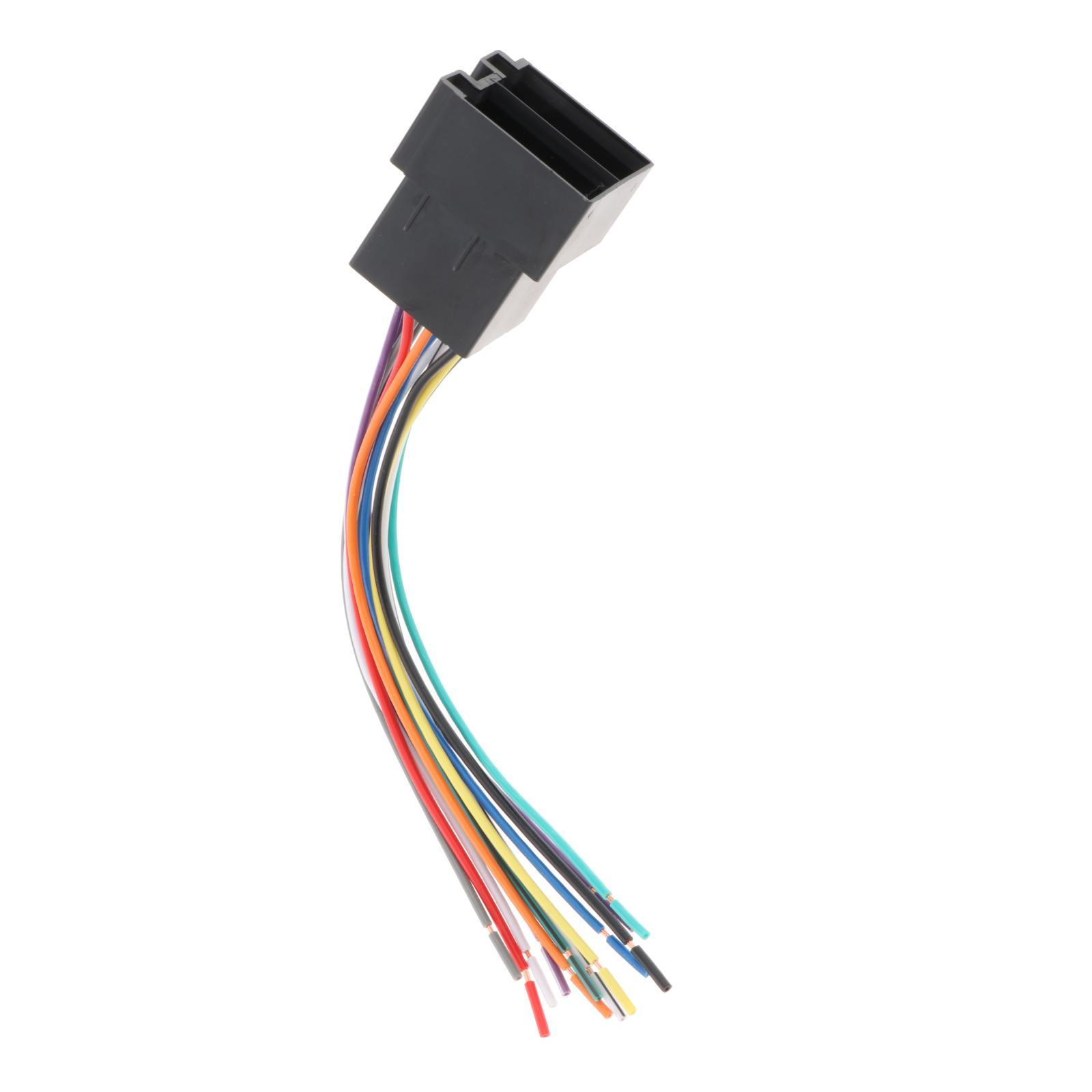 Stereo Wiring Harness Plug and Play Parts Replacement Wiring Harness Cable Fit for Peterbilt Tractor Radio Trailers Truck