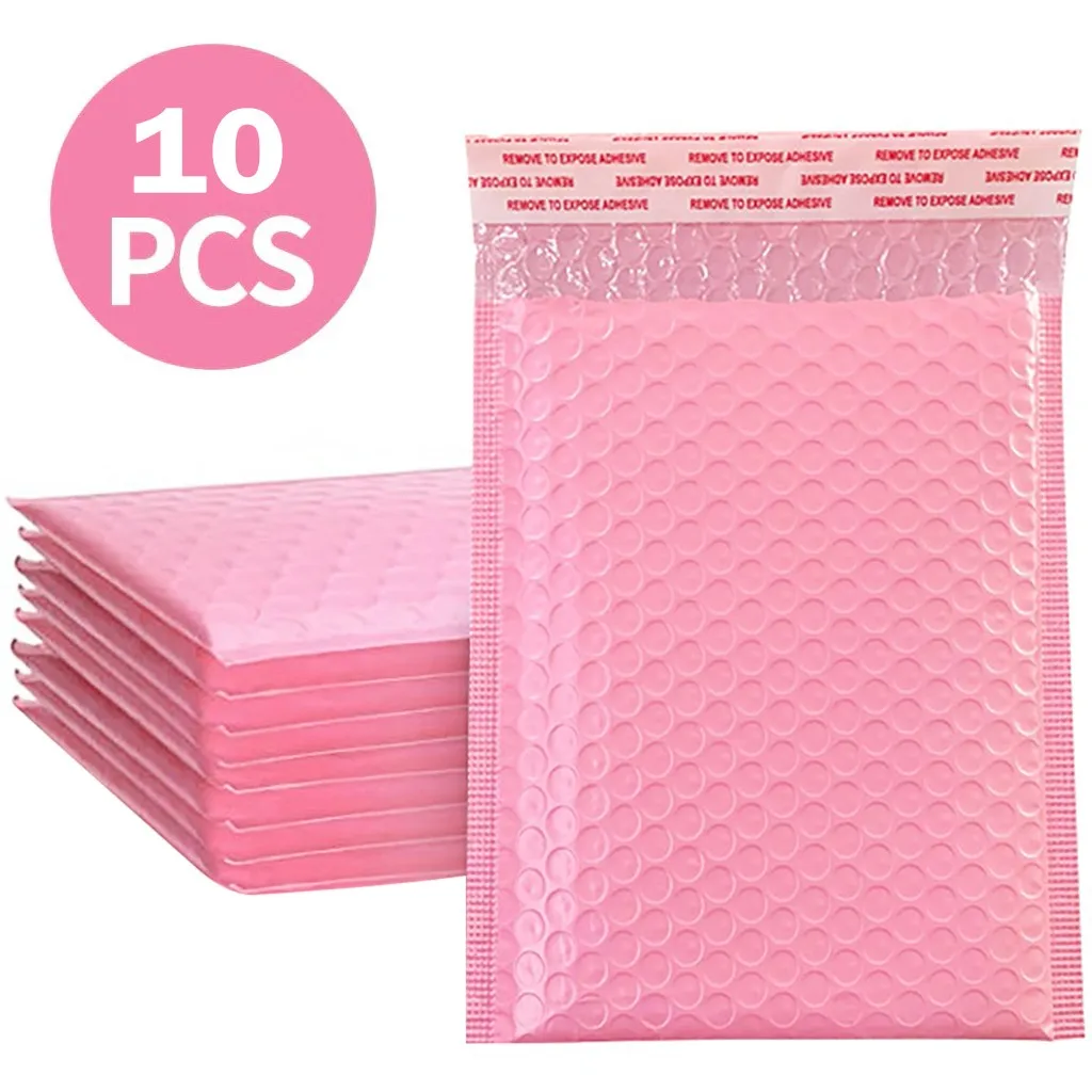 Pink 160*225mm Usable space Poly bubble Mailer envelopes 20 pcs 