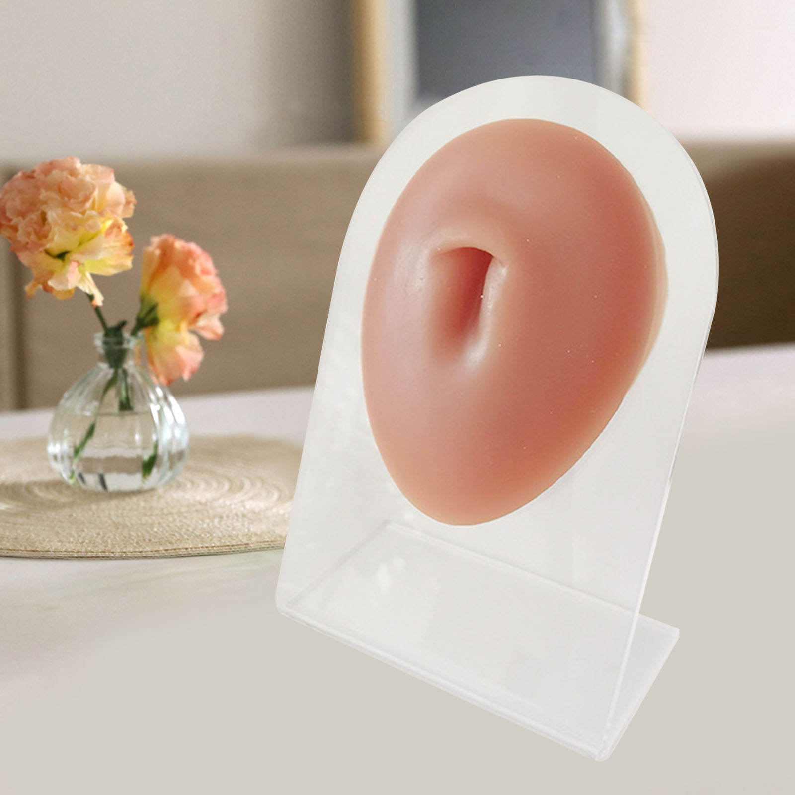 Human Body Part Models Soft Feelings Silicone Modeling for Piercing Exercises Home Teaching Demonstration Tool with Stand