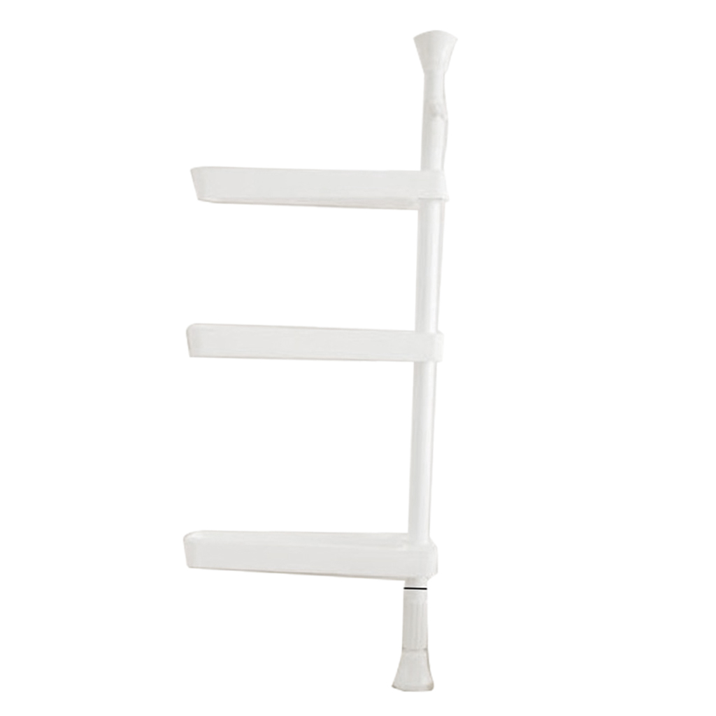 Plastic Kitchen Spice Storage Shelf Non-Skid Rack Home Spice Rack 68~100cm