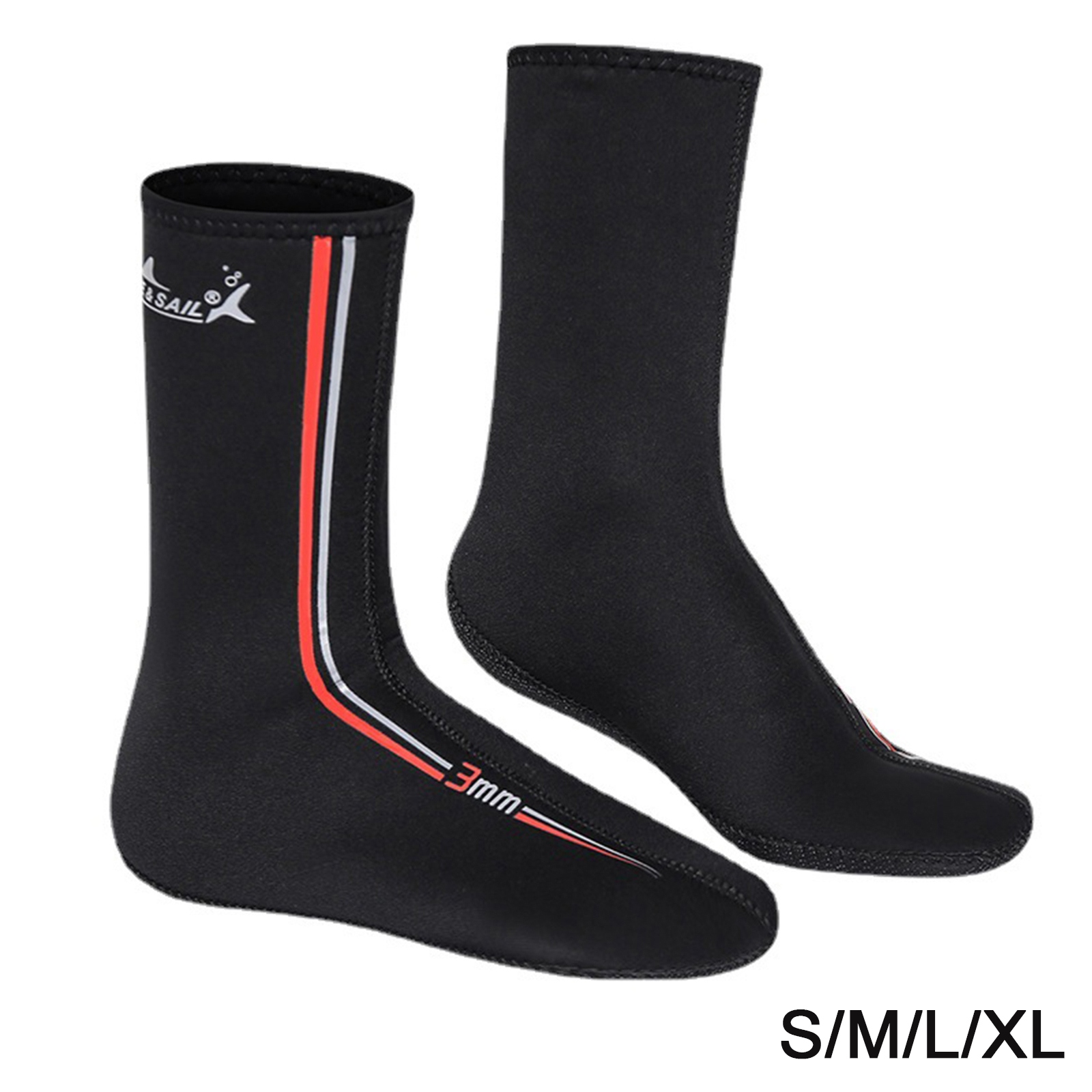 Adult 3mm Neoprene Diving Socks Swim Water Boots Flexible Sailing Rafting