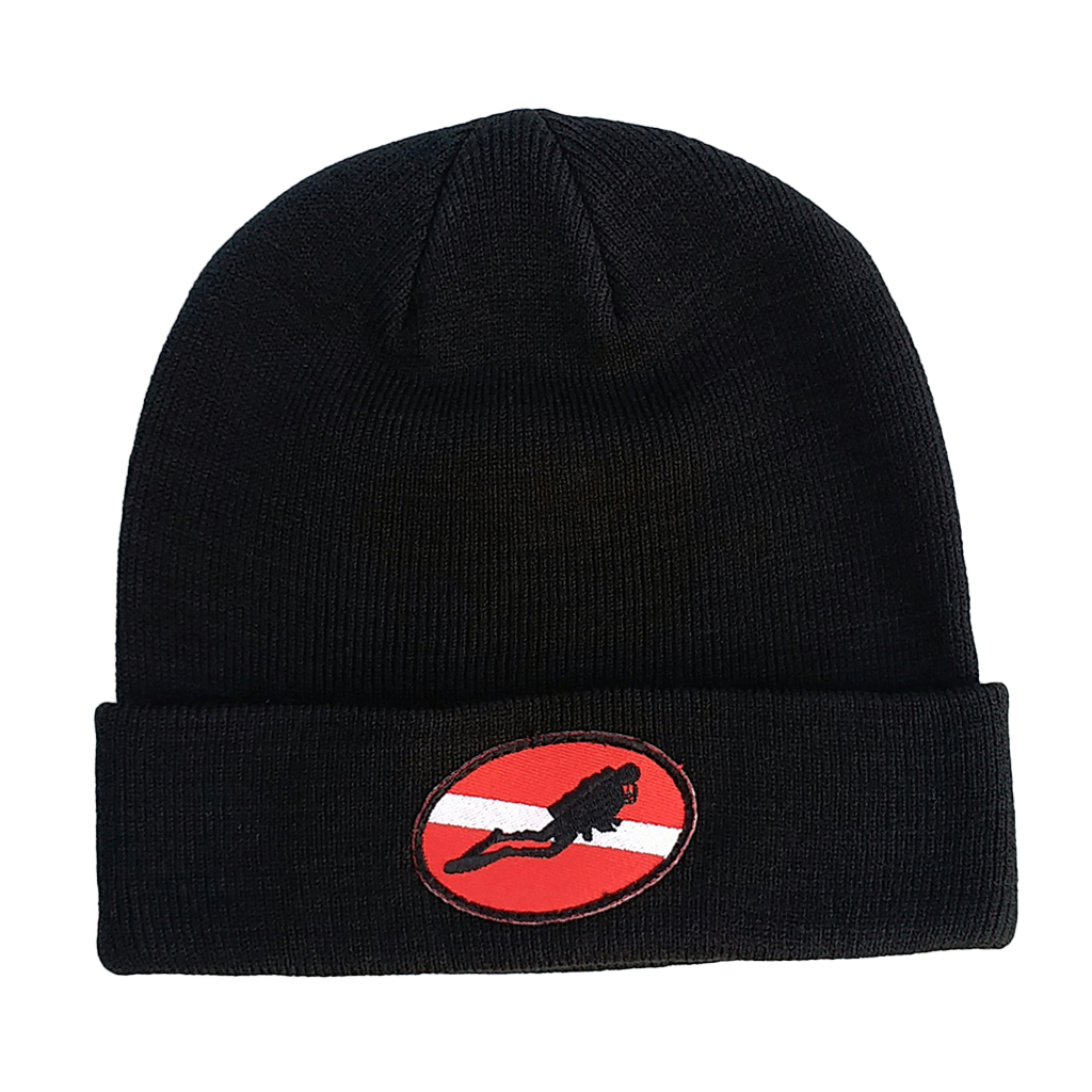  Unisex   Adult   Men   Women   Dive   Flag  /  Diver   Down   Scuba   Diving   Knit   Beanie   Hat 