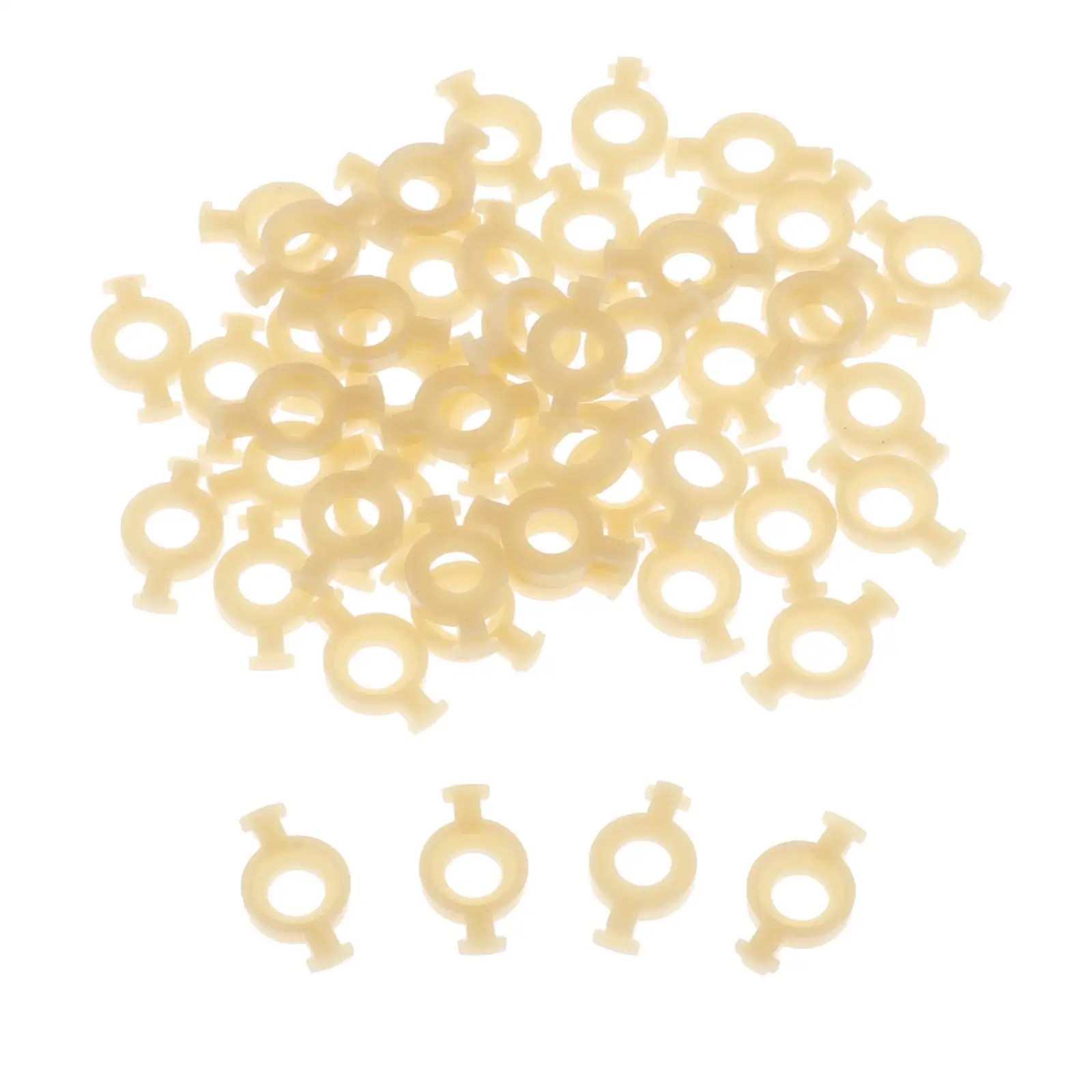 50x Plastic Trumpet Valve Guides Holder Clip Repairing Replacement Parts