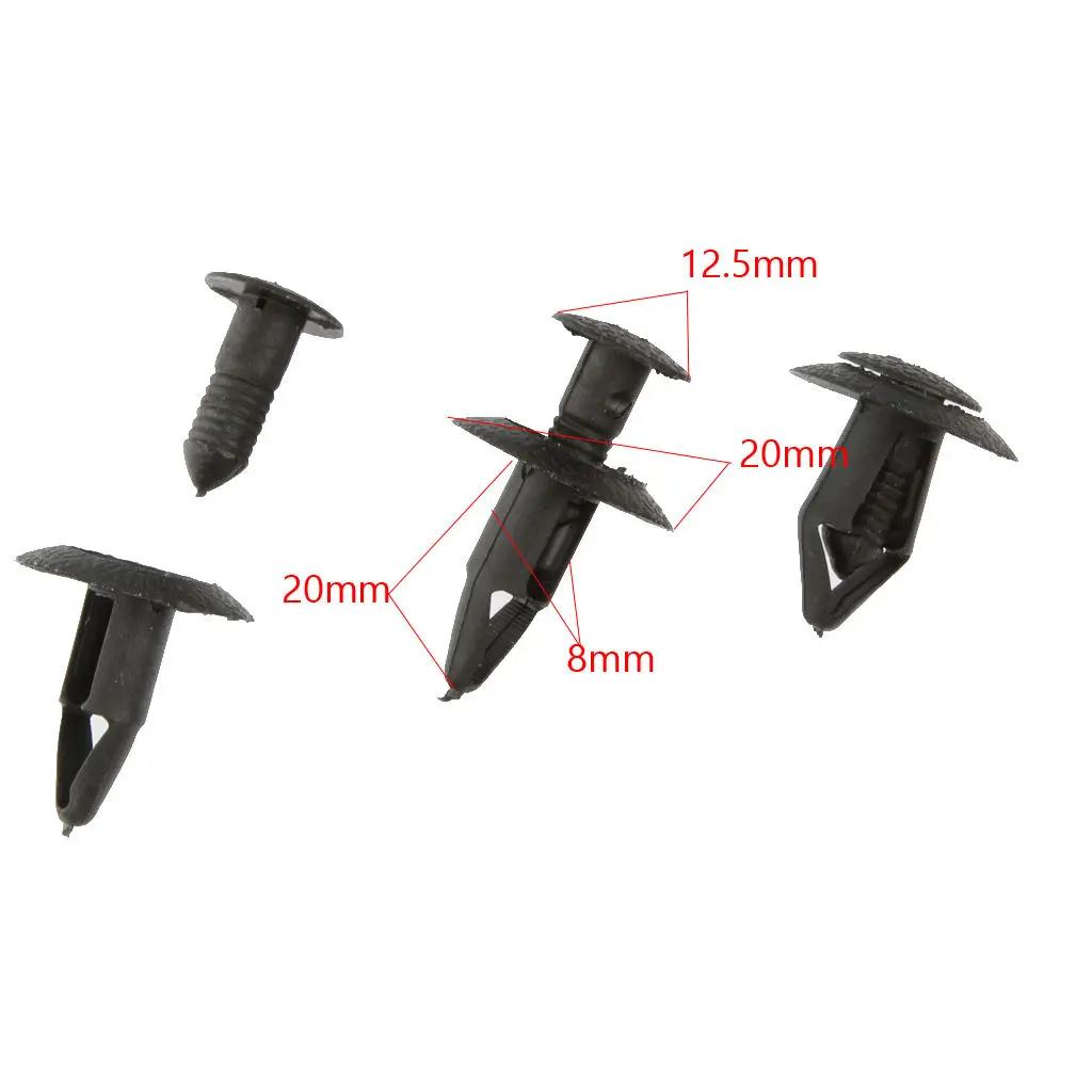 30pcs Nylon Bumper Fastener Rivet Retainer for Mazda 63854-01A00