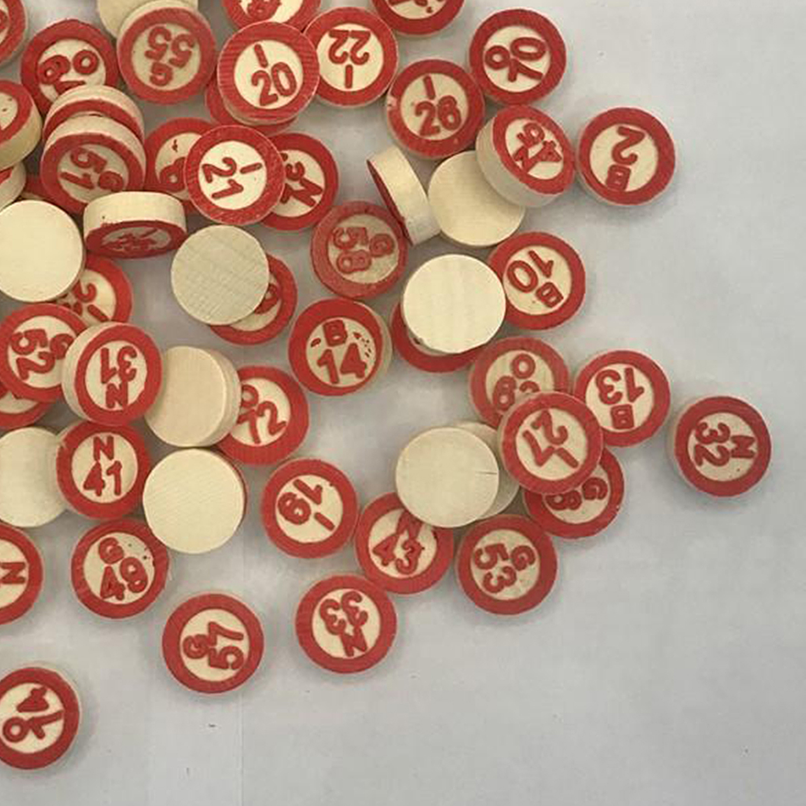 40x Classic Bingo Paper Cards Easy Read 75 Numbers Chips for Adults Family Party Interactive Toy Board Game