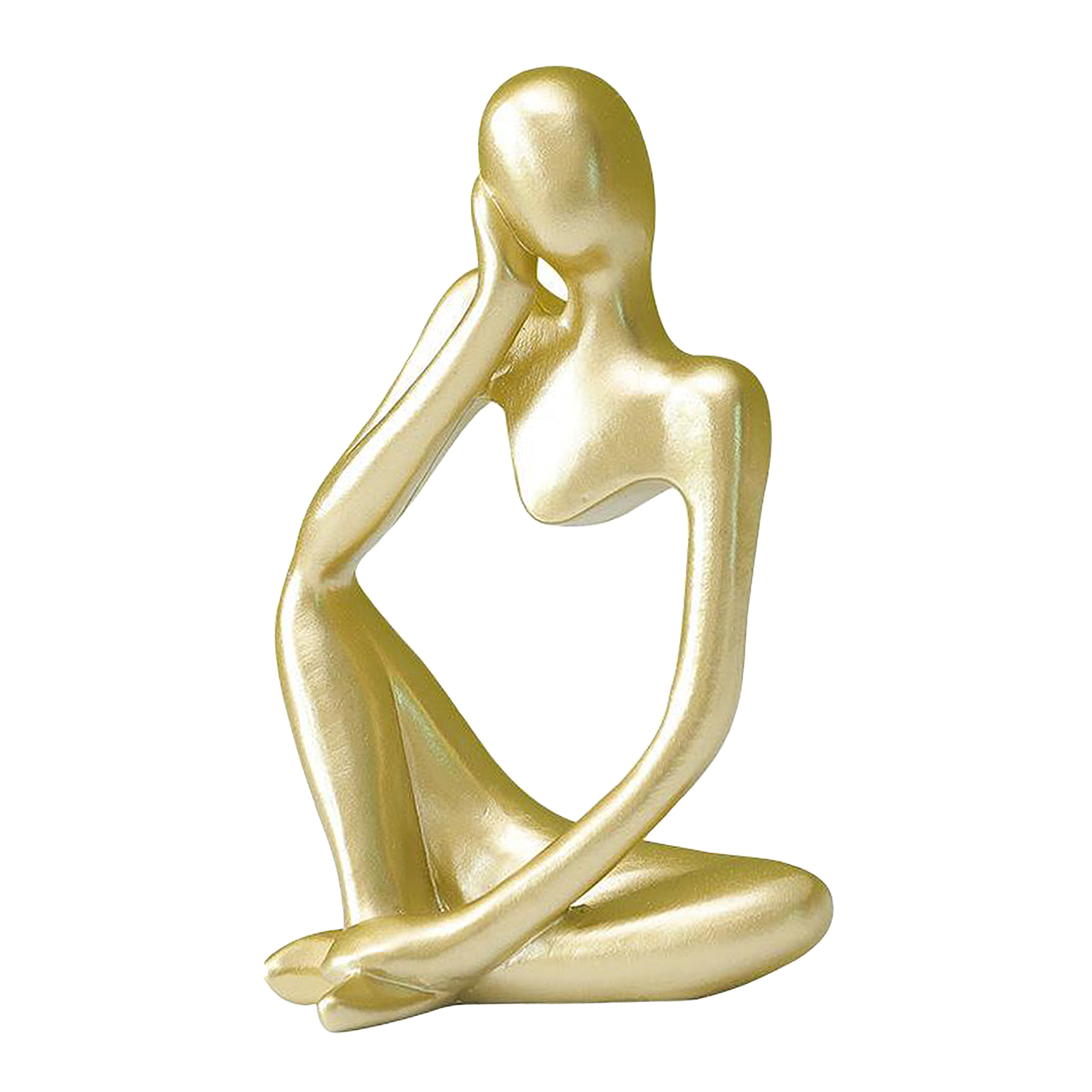 STATUETTE,White LeftSculpture de penseur, statue de maison, décor de