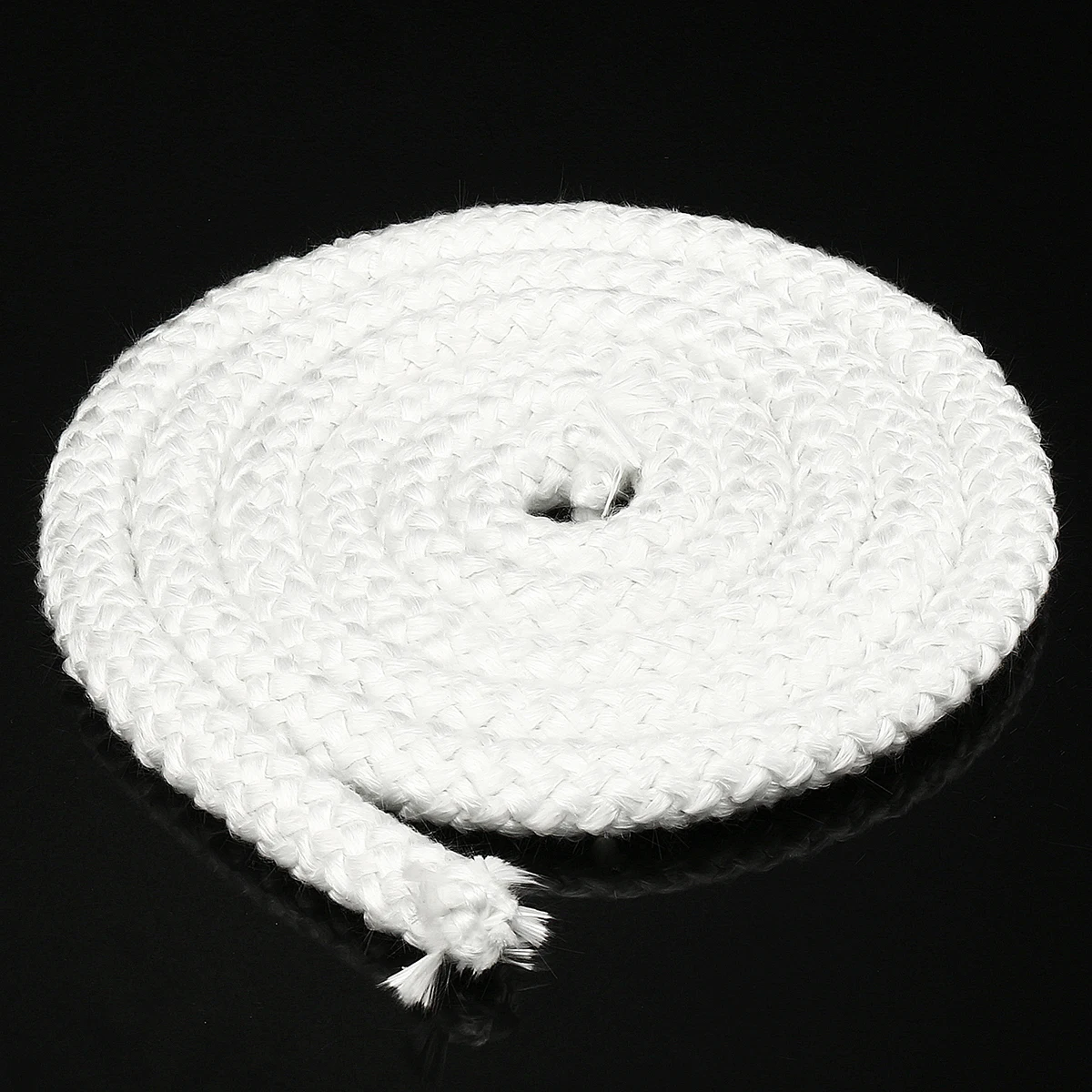 White 2m Wood Stove Heater Door Seal Gasket Rope High Density Fibreglass Rope For Domestic Commercial Heaters Ovens 9.5mm