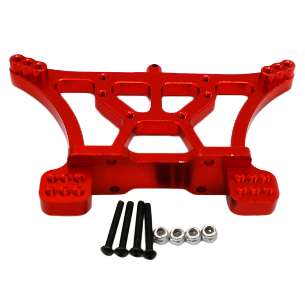 CNC Aluminum Rear Shock Tower Replacement Parts for 1/10 Traxxas Slash 2WD Short Truck, Red