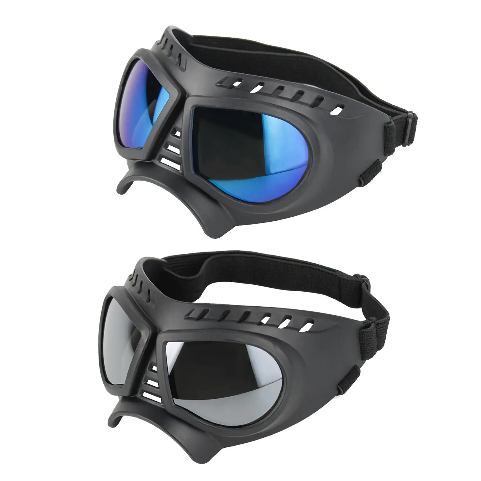 Dog Goggles Adjustable Sunglasses Costume Anti-Fog Portable Eye Wear Eye Protection for Outdoor Medium Small Dog Skiing Travel