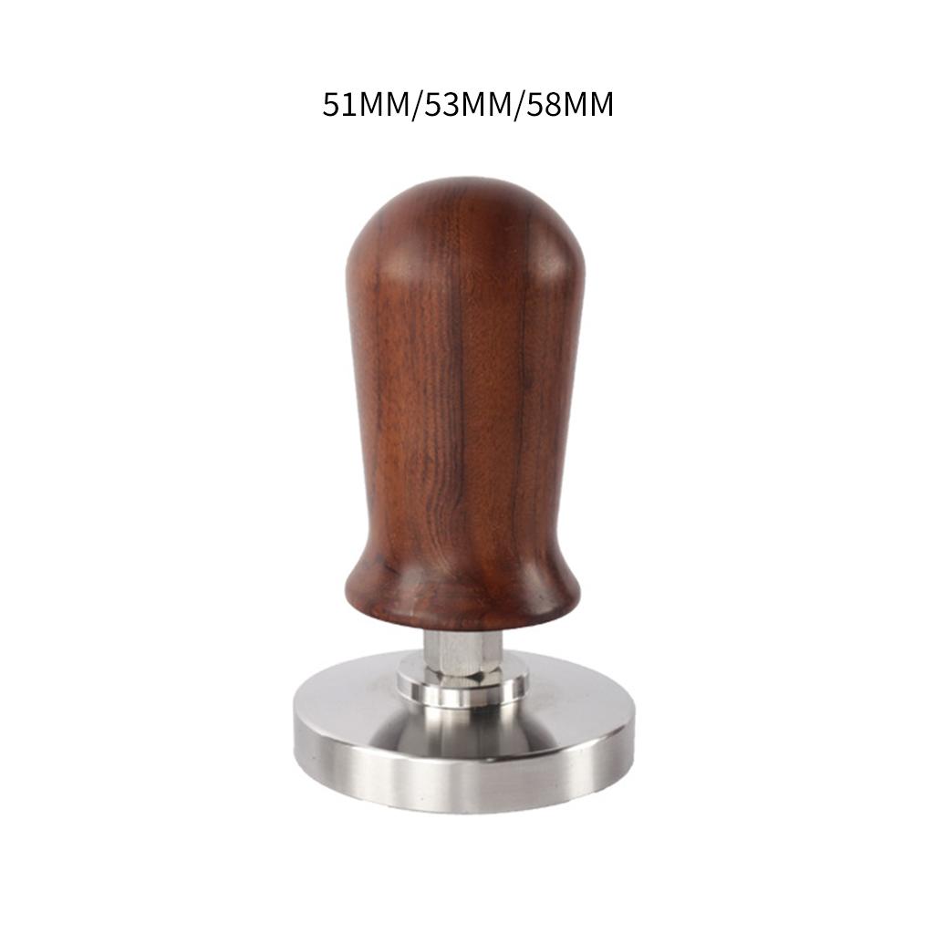 Professional Coffee Distributor Coffee Maker Accessories Wooden Handle 51/53/58mm Espresso Tamper for Office Bar Coffee Shop