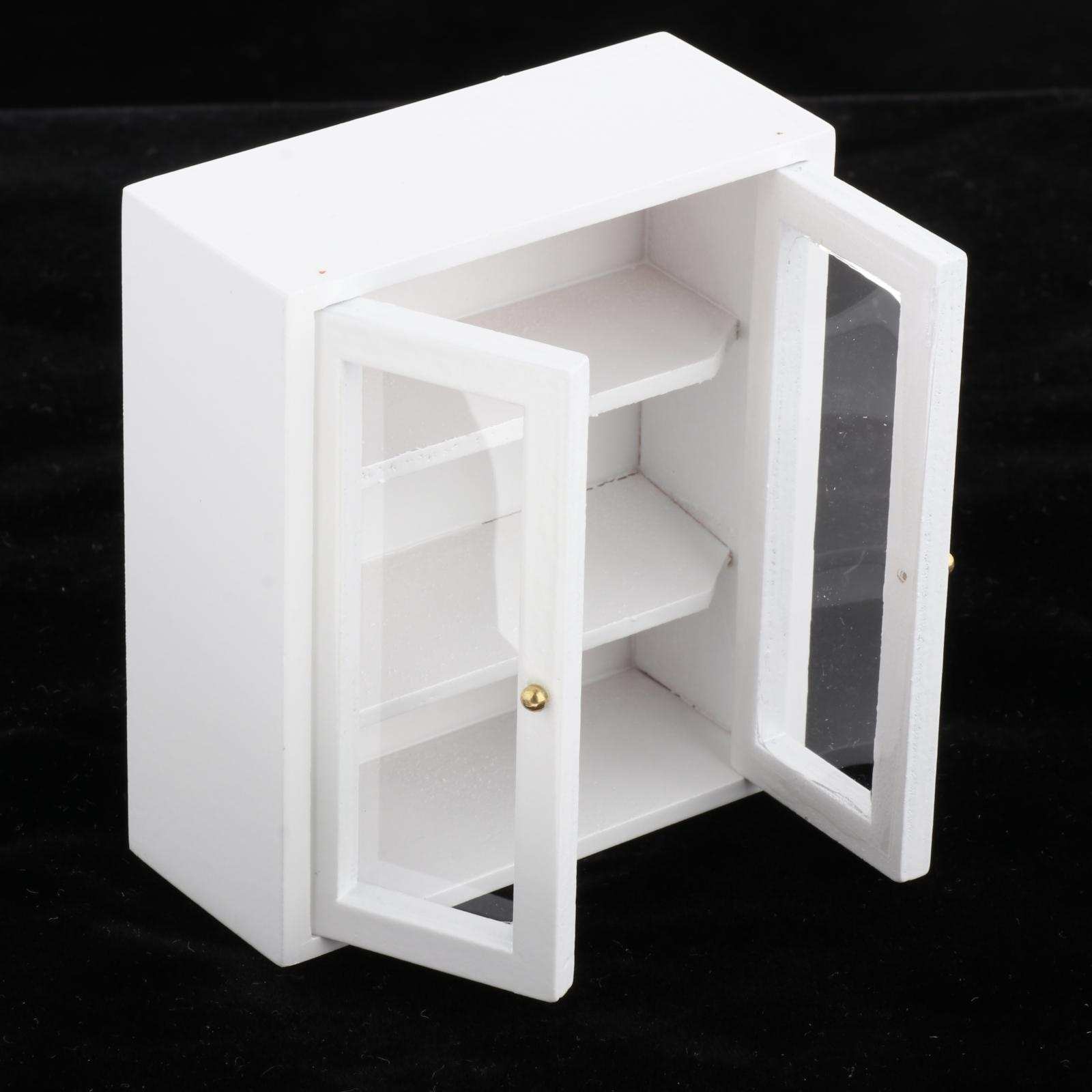 1/12 Dollhouse Wooden Cabinet Furniture Kitchen Accessories Set Decoration DIY