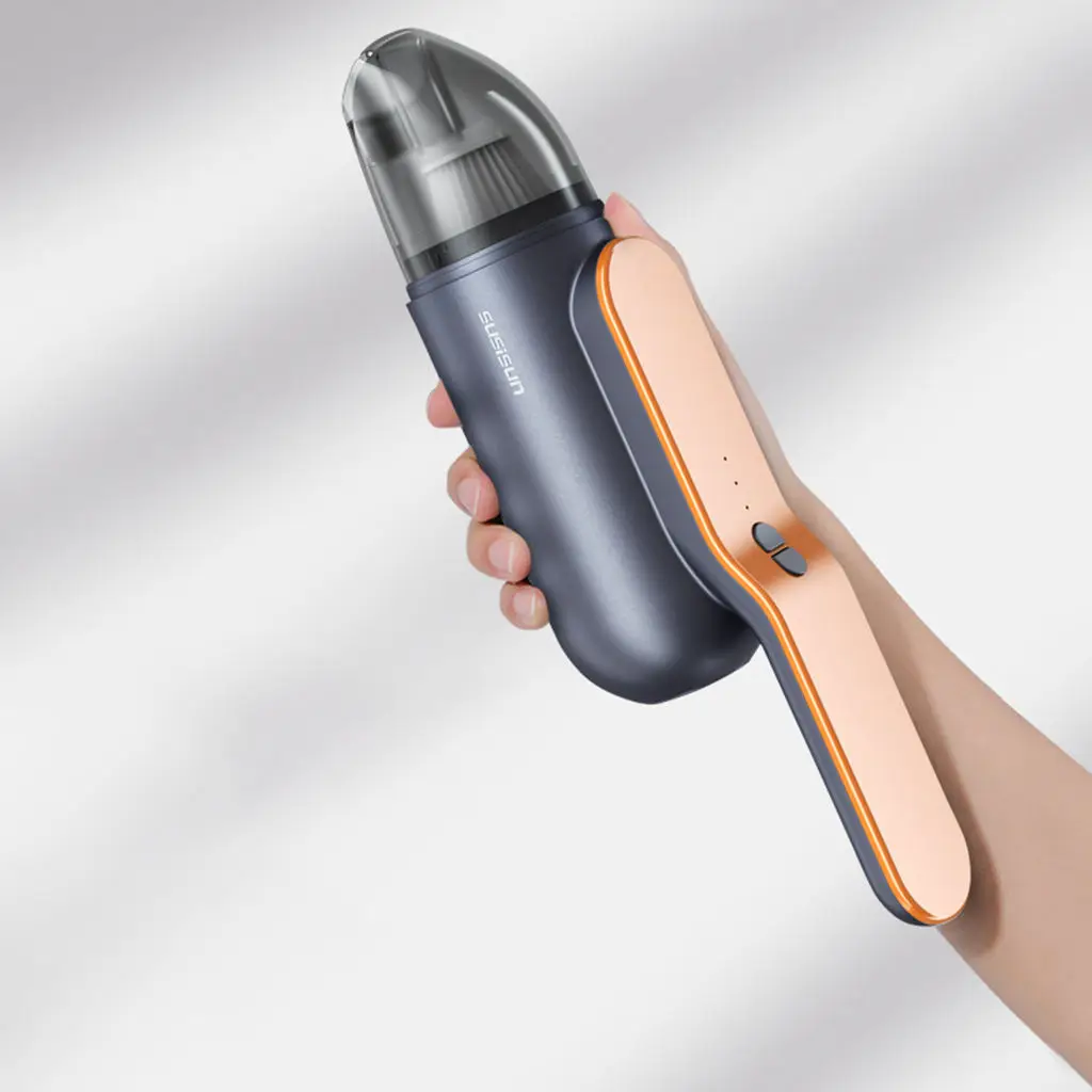 Portable Mini Cordless Hand Held Car Vacuum Cleaner Duster 13000 Pa 120W Powerful Suction for Home Low Noise