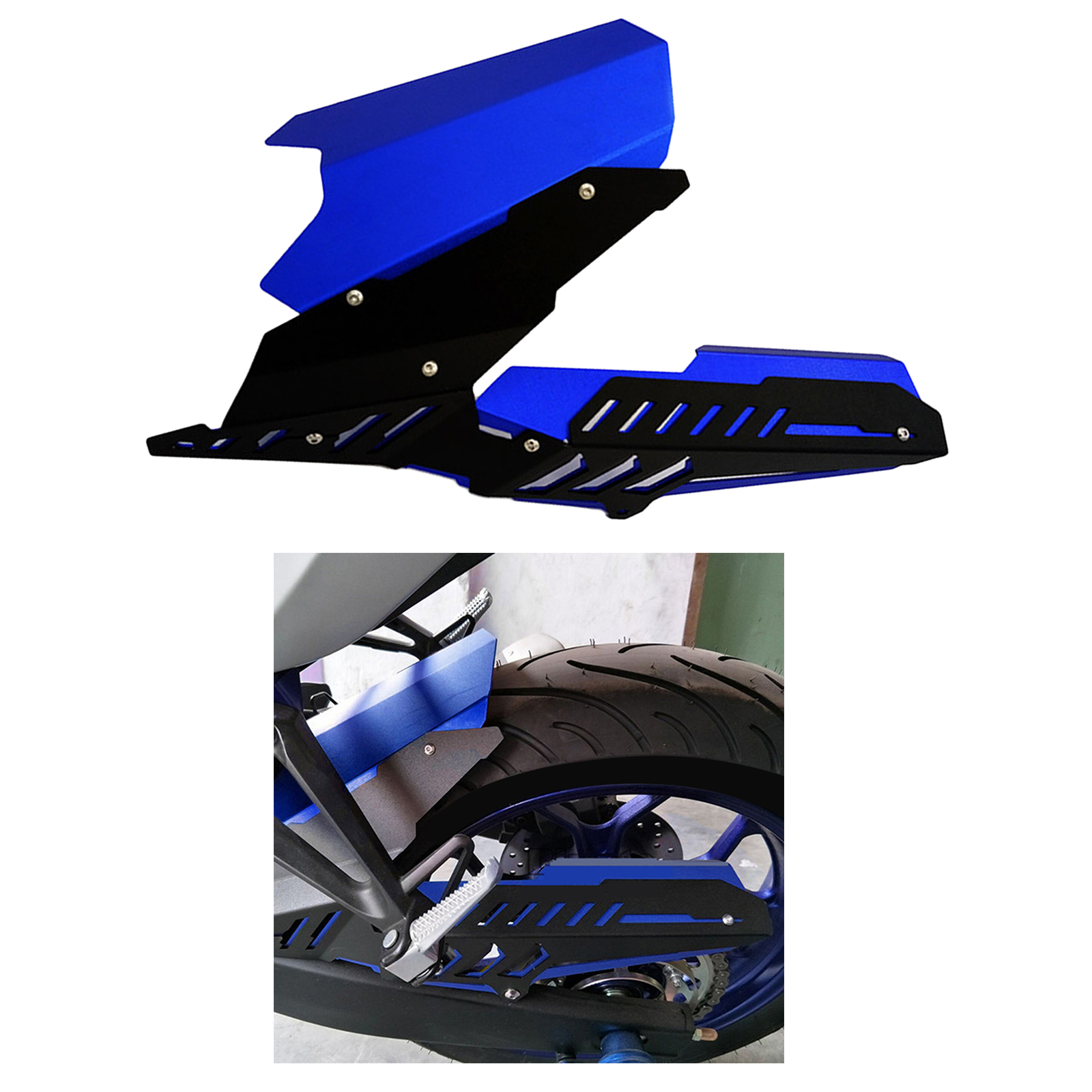 CNC Aluminium Alloy Rear  Mudguard Chain Guard Cover for YAMAHA MT03 R3 R25 2013-2020