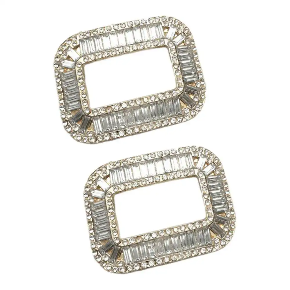 Pair Of Rhinestone Rhinestone Shoe Clips Shoe Clips For Bride Shoes