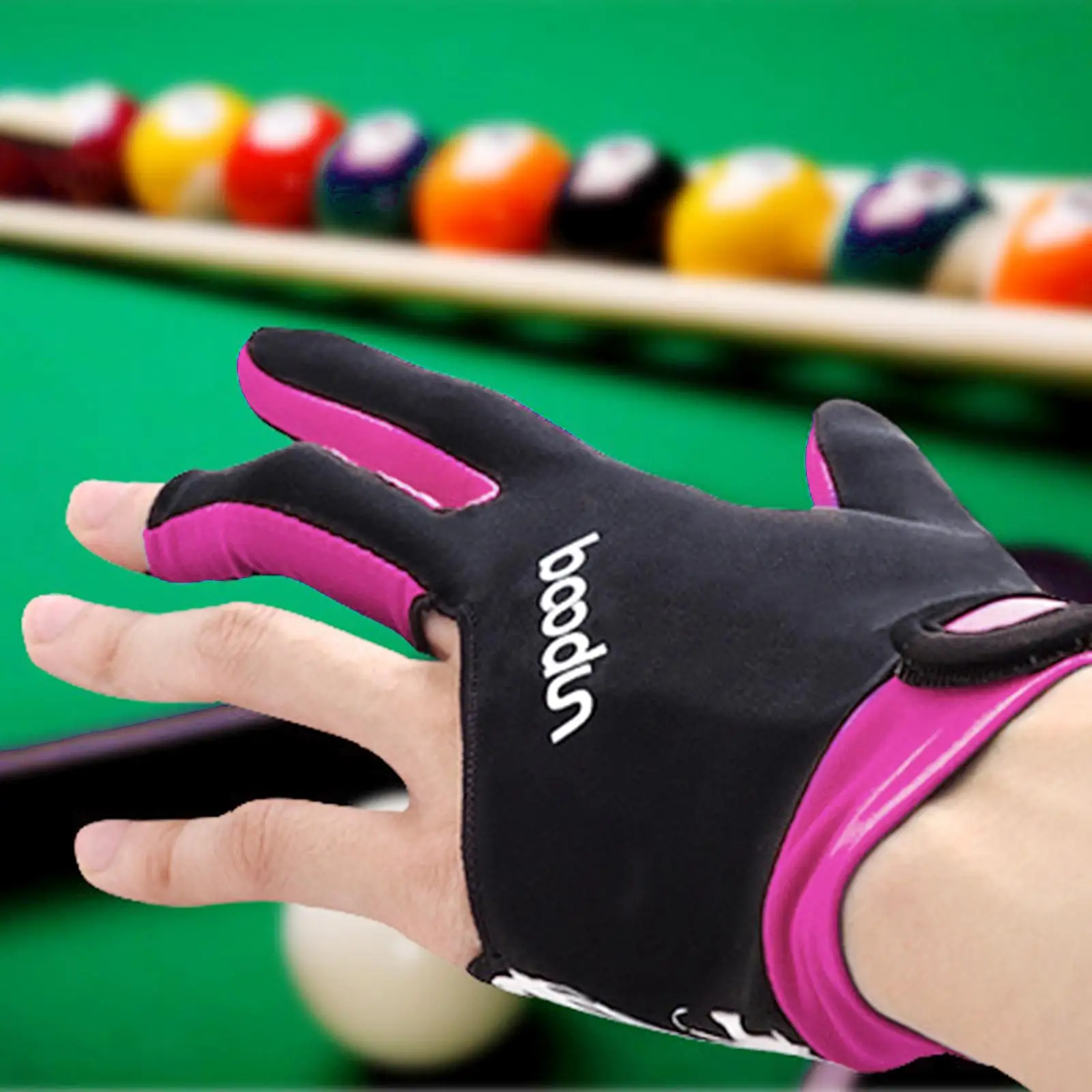 1pc Left Hand glove Open Three Finger Glove Men Women Snooker Balls Accessorie_D 