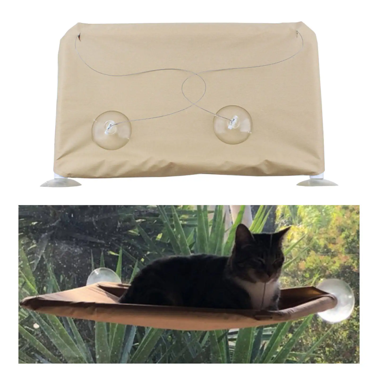 Cat Hanging Bed Window Perch Hammock Resting Seat Bed Heavy Duty Suction Cup Safety Shelves All Around 360 Sunbath