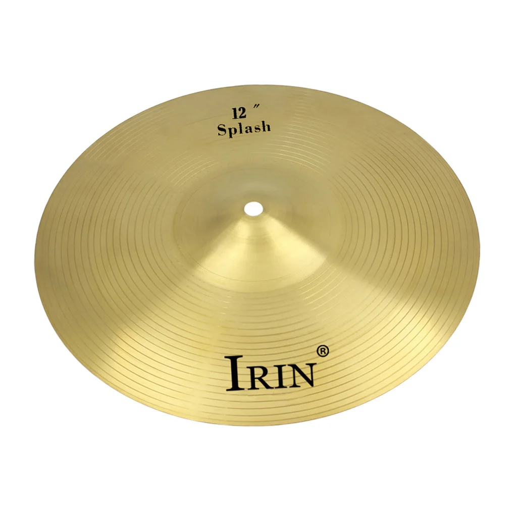 IRIN Professional 12 Inch Crash Ride Hi Hat Cymbals Made of Brass Alloy for