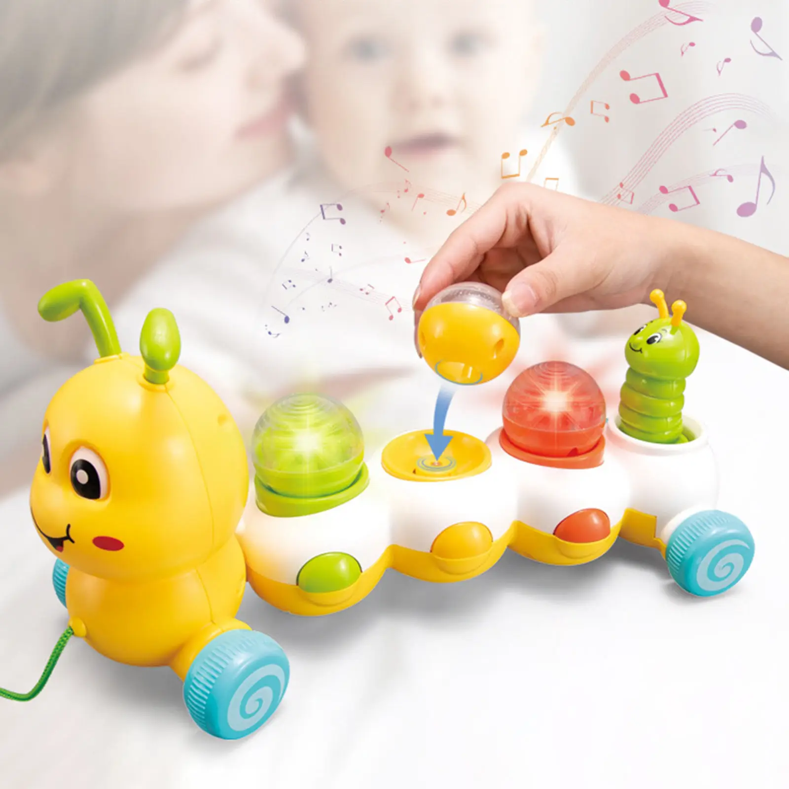 Electric Animal Caterpillar Kids Toy With Lights and Sound for Children Funny Novelty Gift Early Learning Toys
