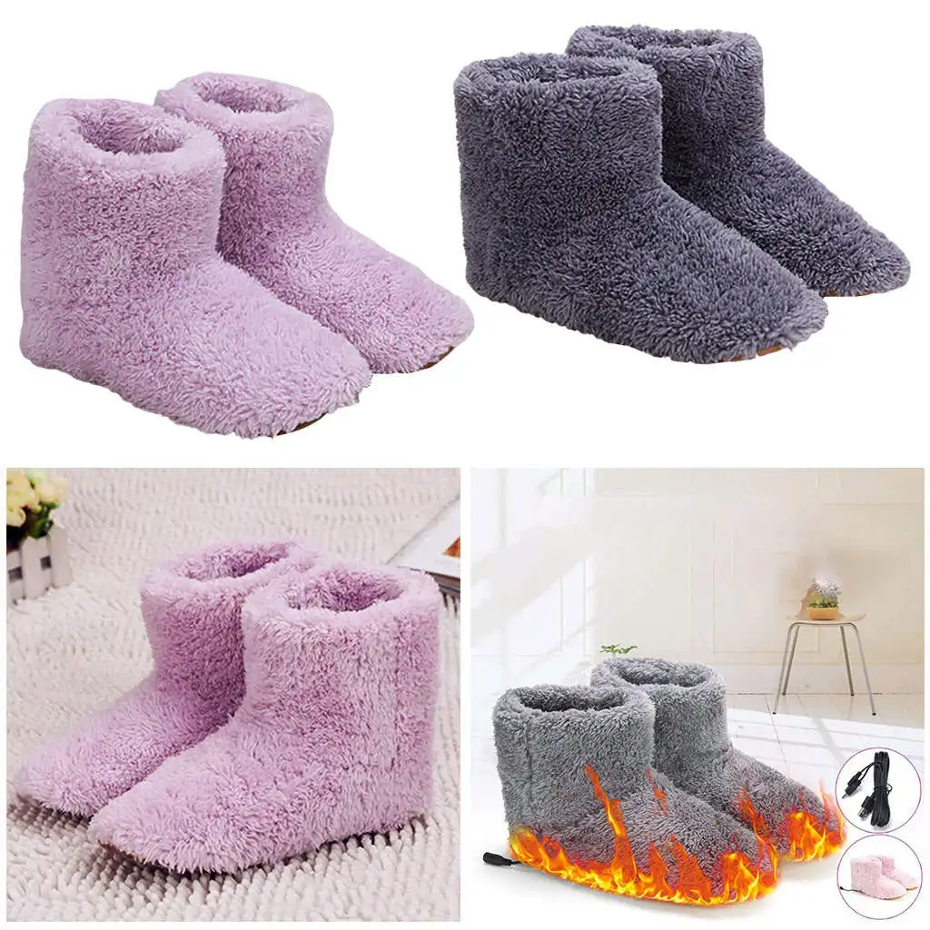 Heated Feet Warmer USB Cushion Plush Foot Heater Electric Heating Pad Winter Office Heating Slippers Shoes Warming Foot Heated Feet Warmer USB Cushion Plush Foot Heater Electric Heating Pad Winter Office Heating Slippers Shoes Warming Foot