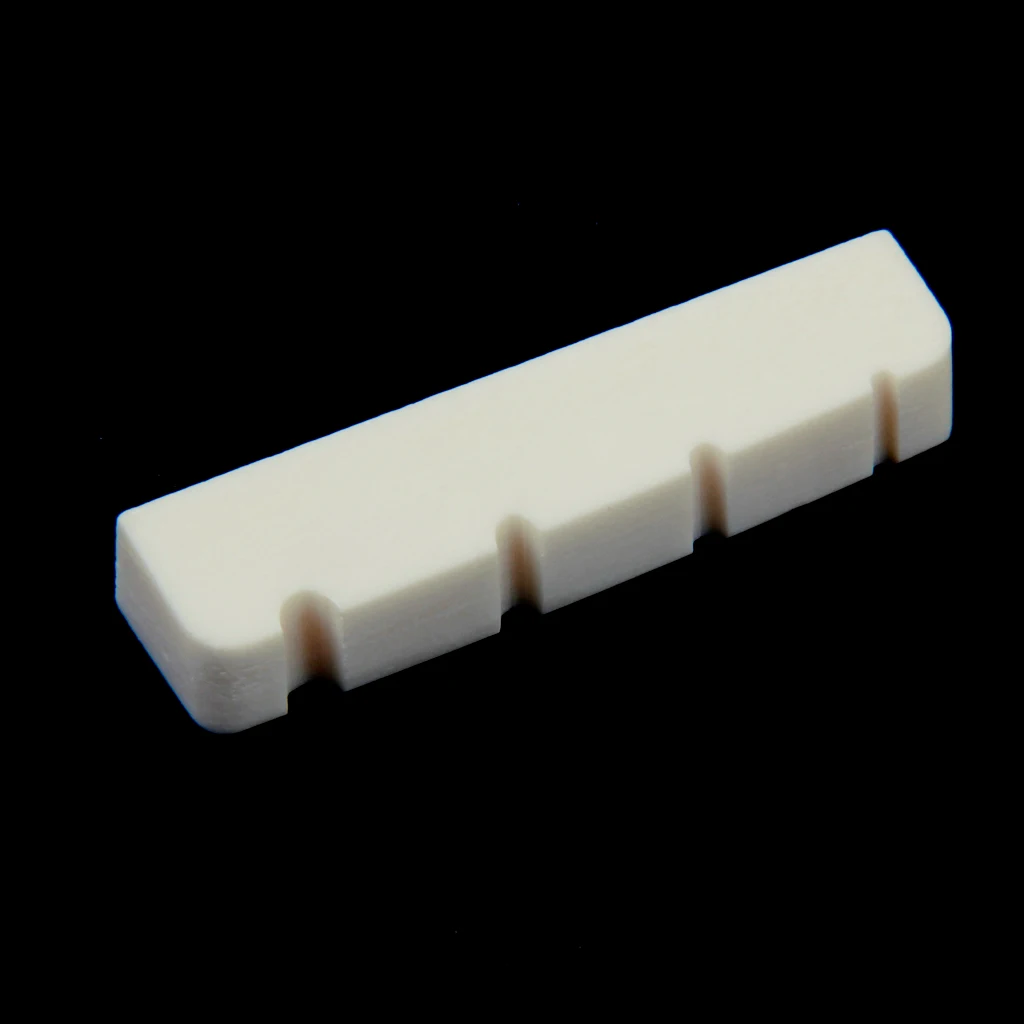 38mm Bone Nut Slotted Bridge Nut For 4 String Electric Bass Guitar Parts