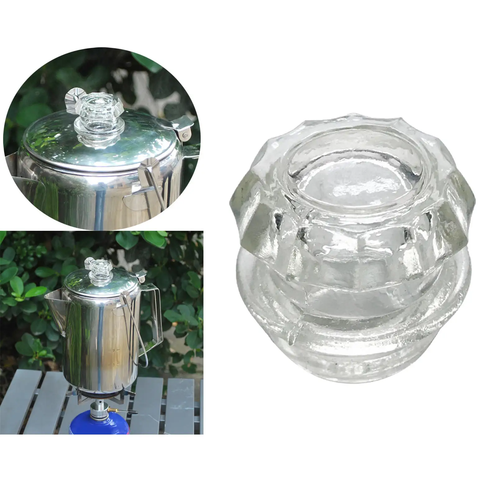Coffee Pocolator Lid Handgrip Knob Clear Lid Cover Knob Handle for Out-D Accessories