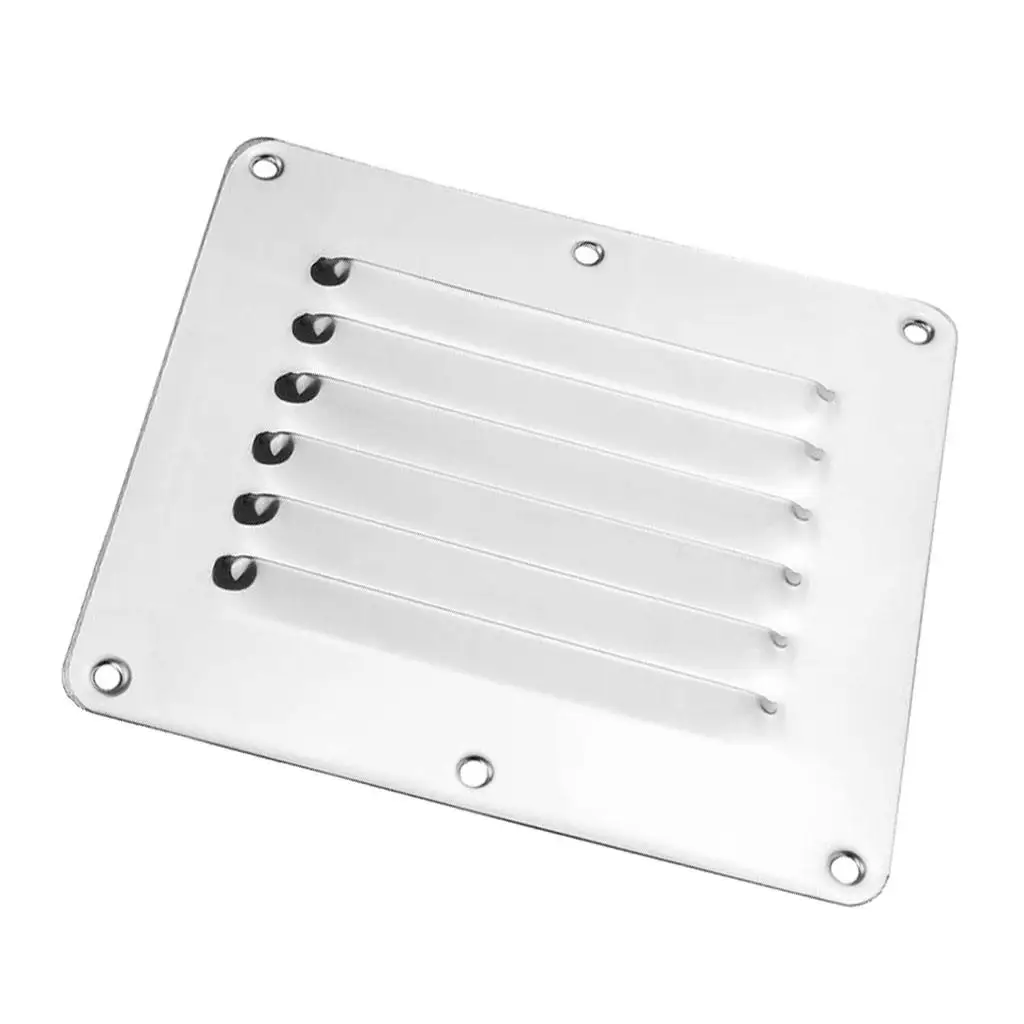 Marine Boat Square Air Vent Louver Grille Cover Adjustable Exhaust Vent stainless steel Ventilation Louvered Ventilator Grill
