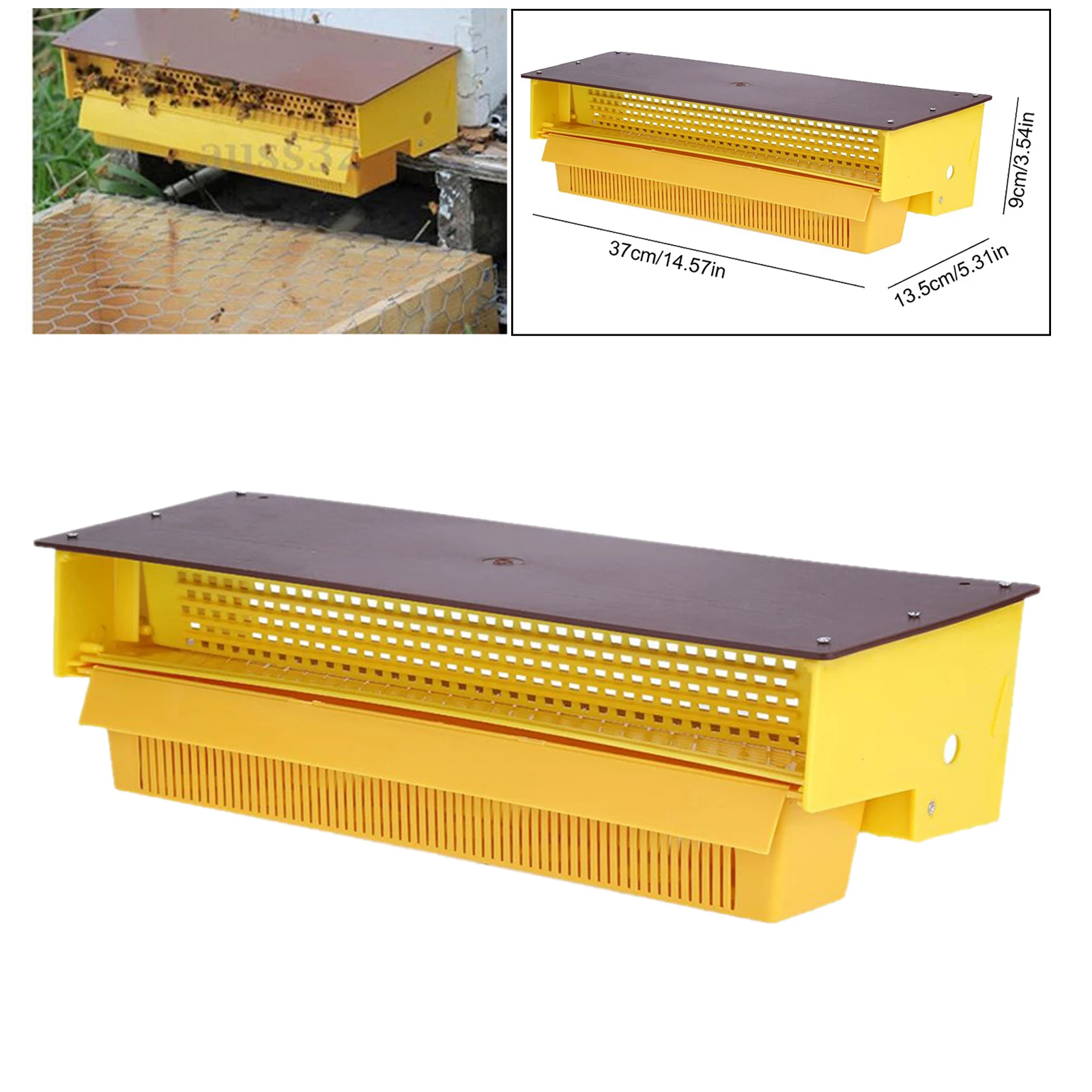 Bee Pollen Trap Removable Pollen Tray Collector 391410cm Easily adjusted