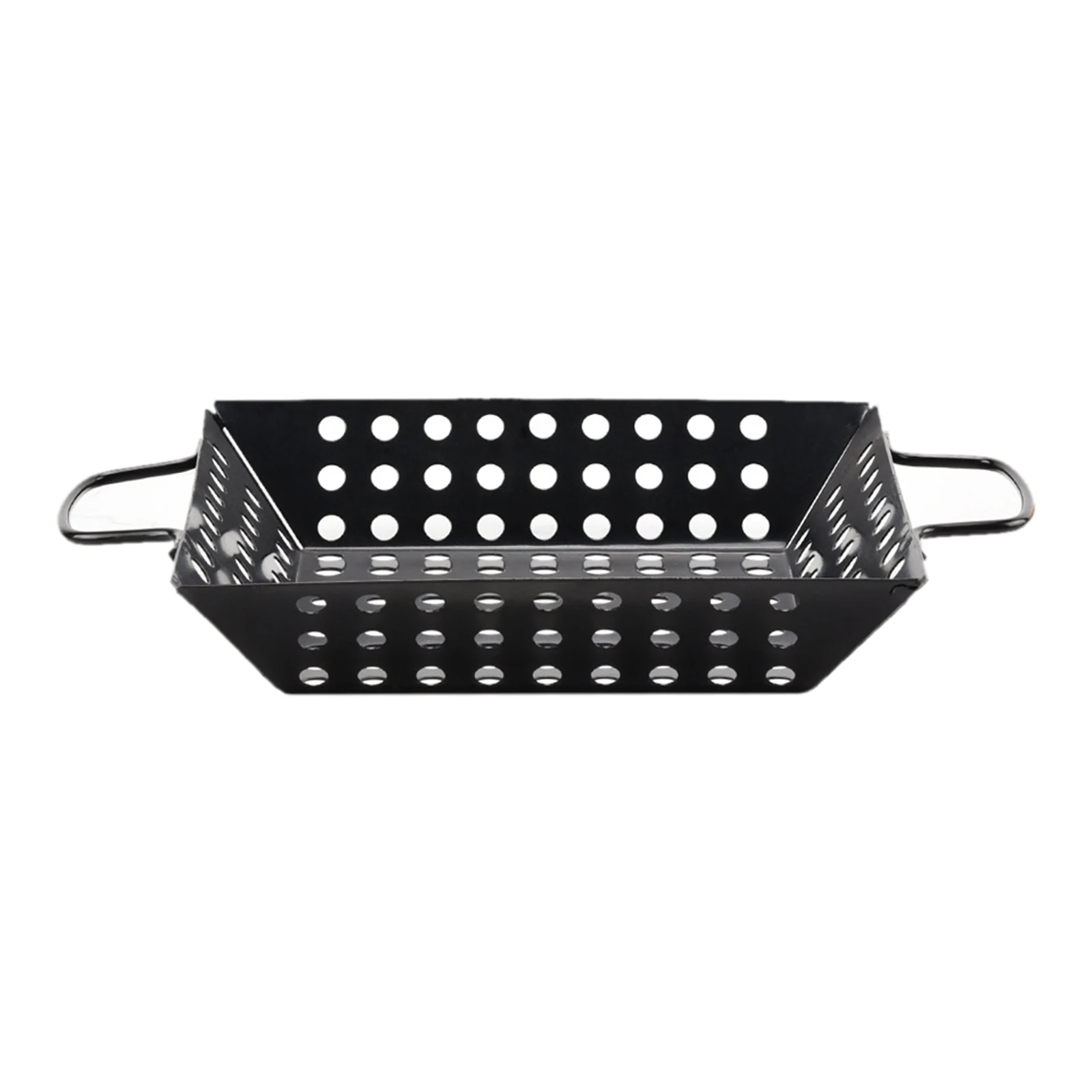 Grill Pan Carbon Steel Barbecue Grill Plate Food Basket Tray Grilling Wok