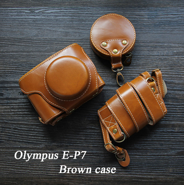 Molympus-カメラケース,E-P7 ° PUレザーケース,ハーフボディ