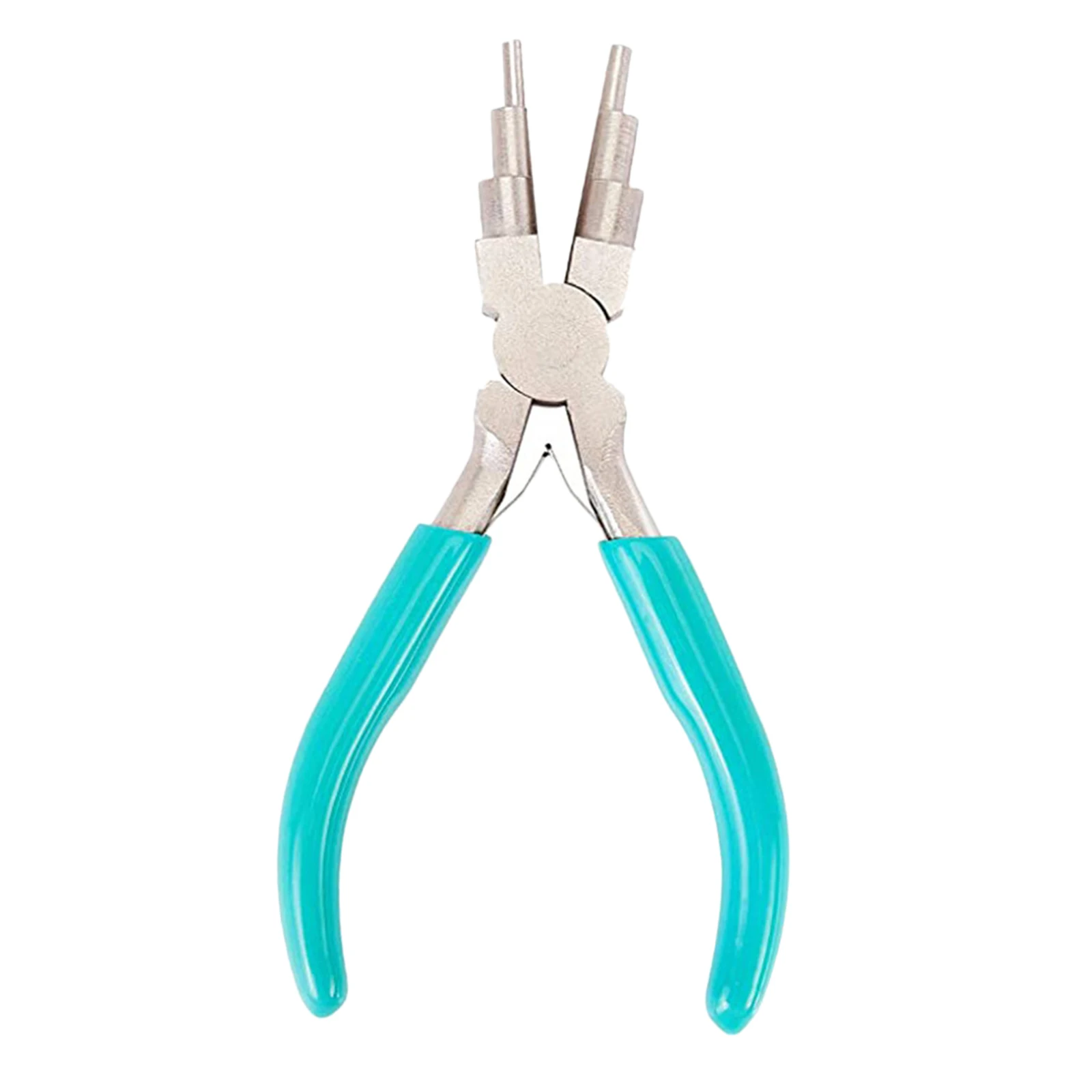 6-in-1 Bail Making Pliers Carbon Steel 6-Step Multi-Size Wire Looping Forming Pliers Making 3mm/4mm/6mm/7mm/8.5mm/9.5mm Loops