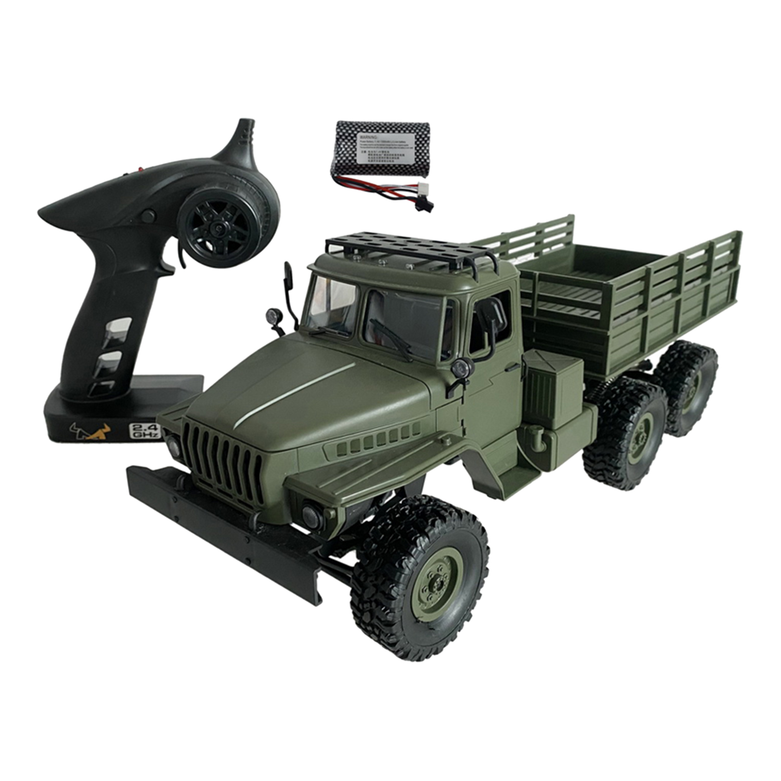 1/16 MN88S RC Car 6WD Off-Road Military Truck with Headlight Toy Gift for Kids