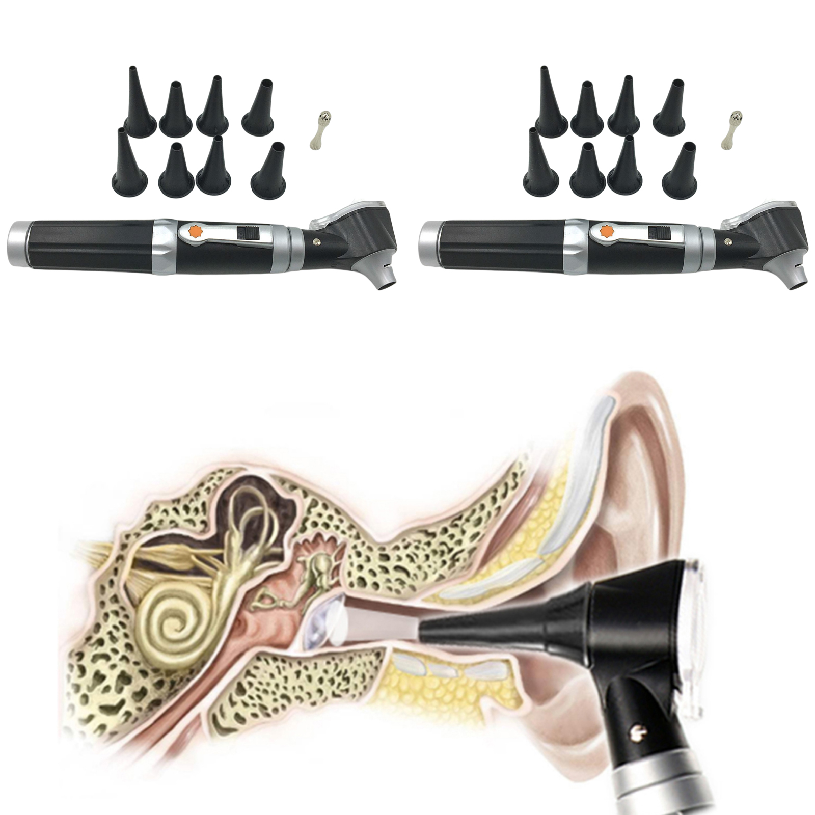 Ear Wax Removal LED Endoscope Otoscope Ear Cleaner Kit for Kids Adults