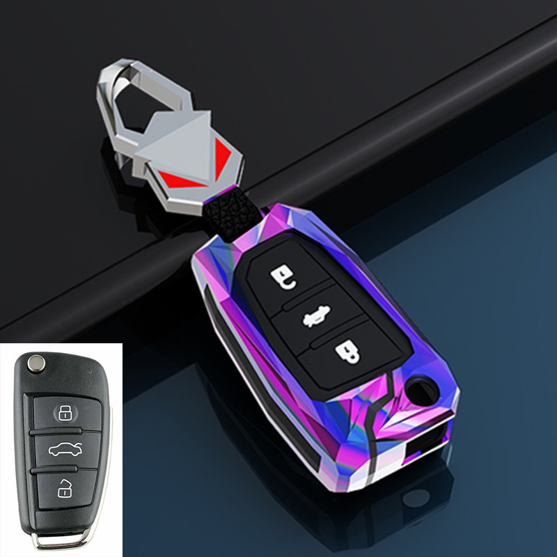 Custodia/cover per Chiave/telecomando per Audi A3 8P A4 B7 B8 B5 B9 B6 A1 A5 Q7 Q5 A6 4F C6 C5 C7 C4 TT Q3 S3 A7 A8 C4 8N 8V 8L RS3 - H1d0019c718f34ec2ba401640fe221910a