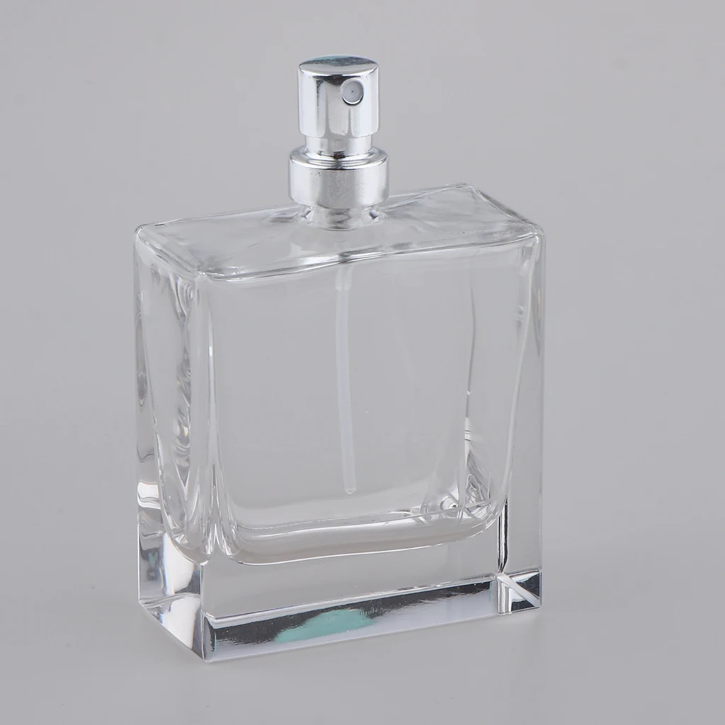 Clear Vintage Empty Crystal Glass Perfume Bottle Art Lady Gift 50ml/1.7Oz