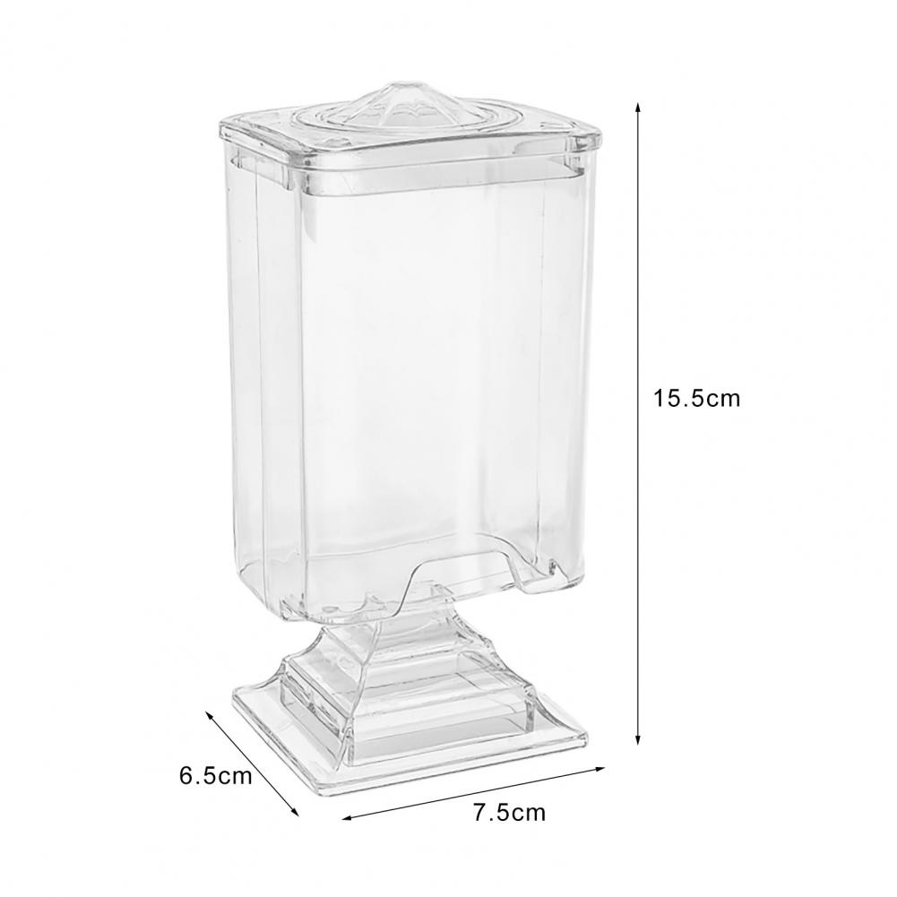 Description Picture 6 of itemNail Towel Storage Box Transparent Simplicity Makeup Cotton Pad Holder Plastic Dressing Table Cotton Case Dispenser for Bedroom