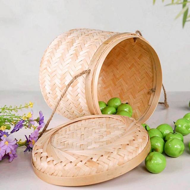 Handmade Food Flower Storage Basket Eye-catching Wood Fruit Sundries  Organizer Wicker Basket For Home Wooden Basket - Storage Baskets -  AliExpress