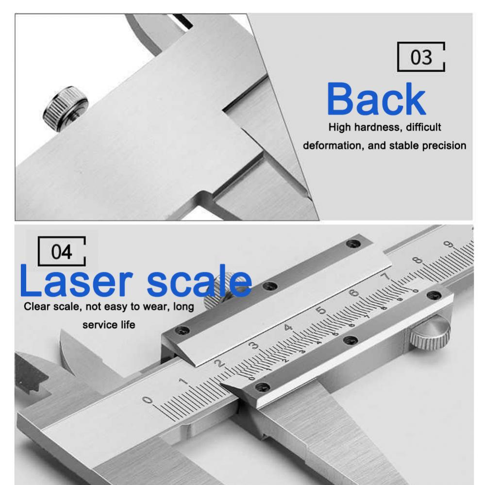 0-150mm 0.02mm aço inoxidável vernier caliper metal