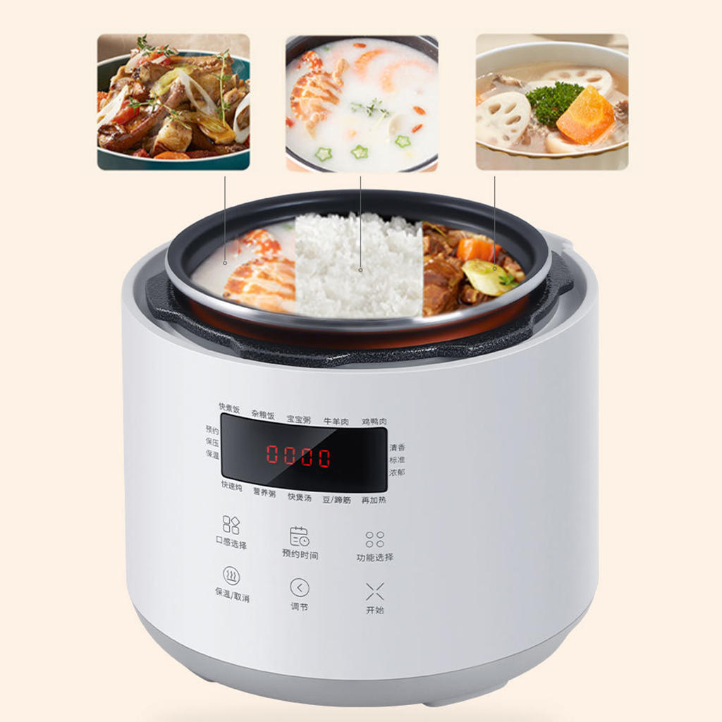 2.5L Rice Cooker Appliances Small Multifunction Pressure Cooker for Dormitory Home UK Adaptor