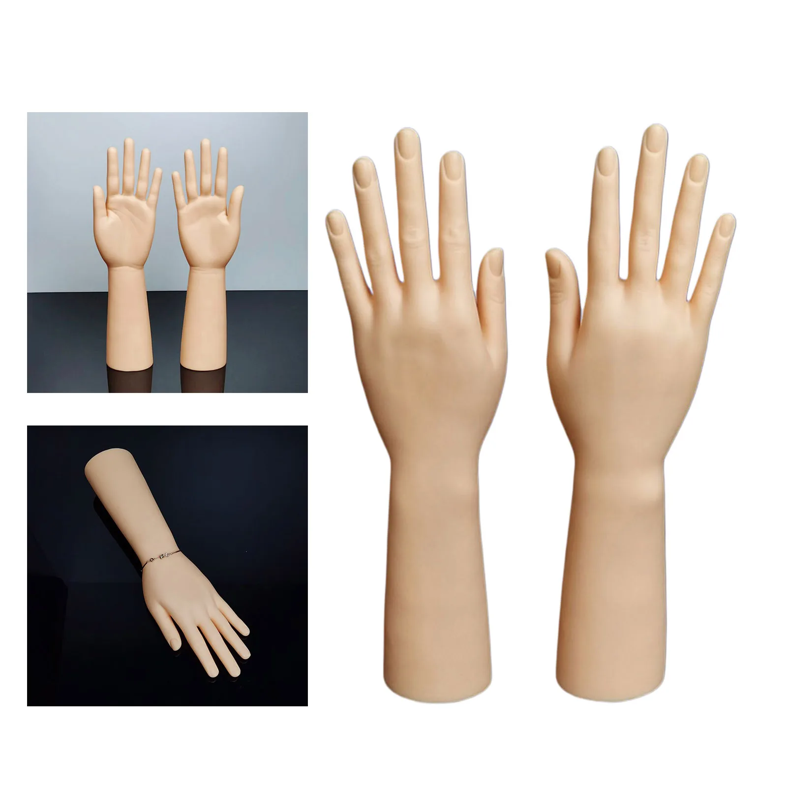 Female Mannequin Hand Jewelry Display Holder Plastic Hand Model Rings Watch Stand Support Holder Jewelry Racks