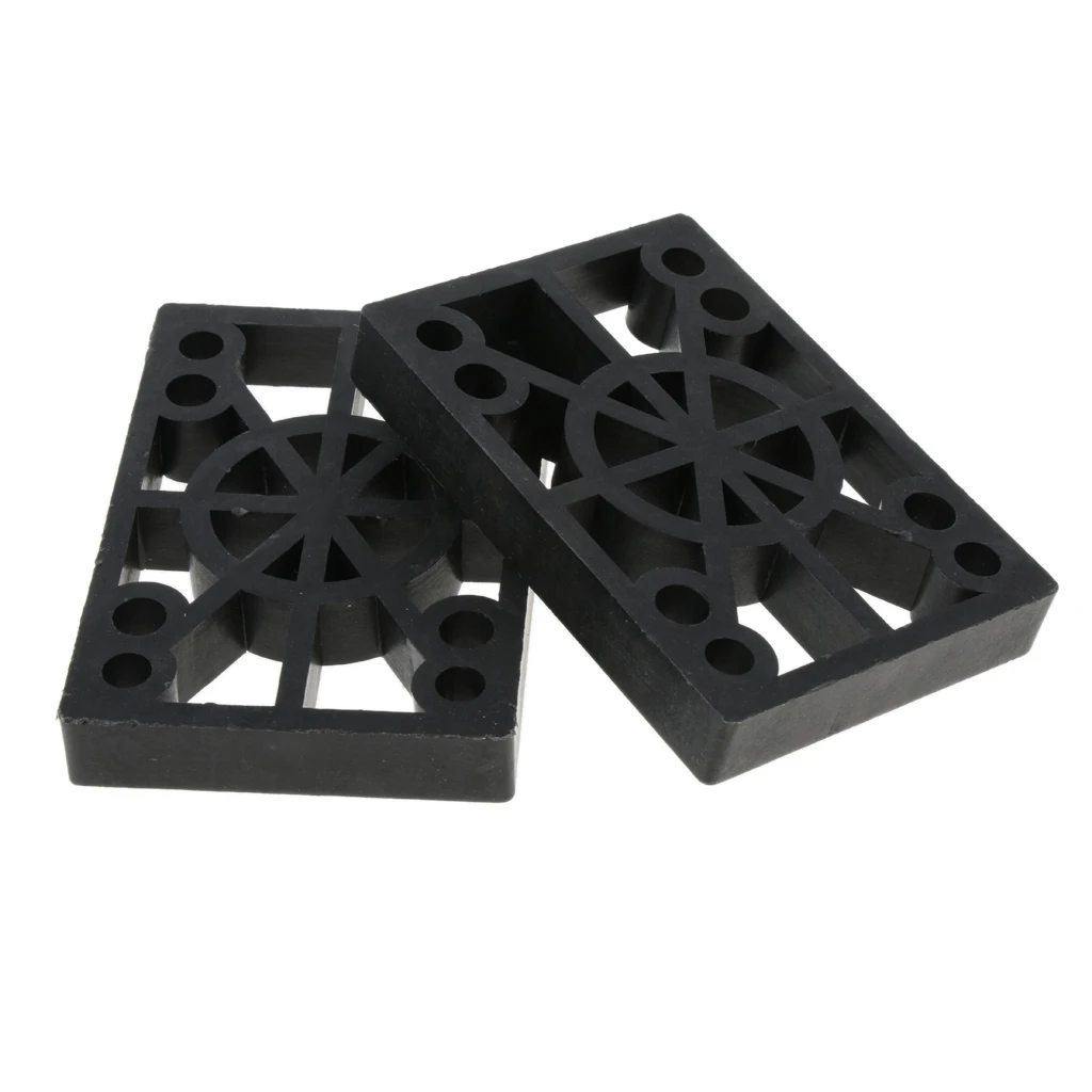 2Pcs Hard Plastic Skateboard Risers Hard Plastic Longboard Shock Pads